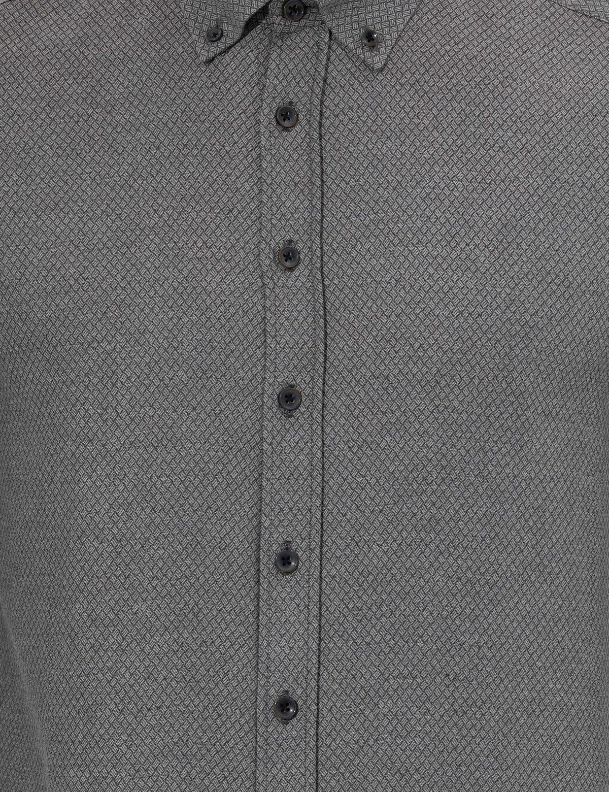 Siyah Slim Fit Uzun Kollu Gömlek - 50264053062