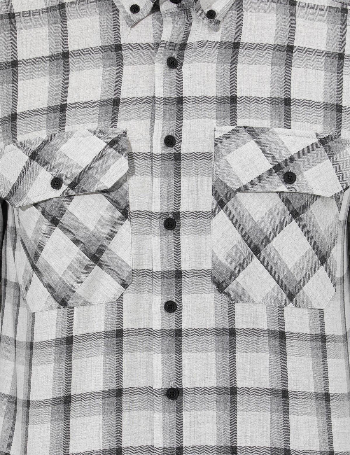 Gri Comfort Fit Uzun Kollu Gömlek - 50261755016