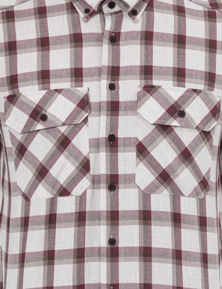 Bordo Comfort Fit Uzun Kollu Gömlek - 50261755029