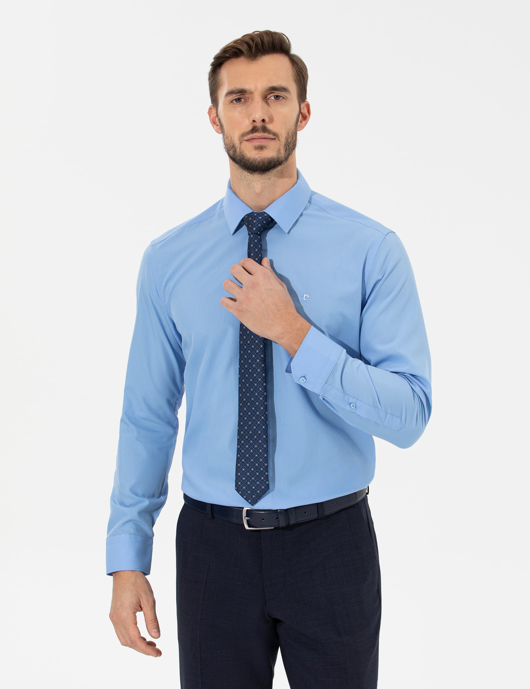 Mavi Regular Fit Uzun Kollu Klasik Gömlek - Image 1