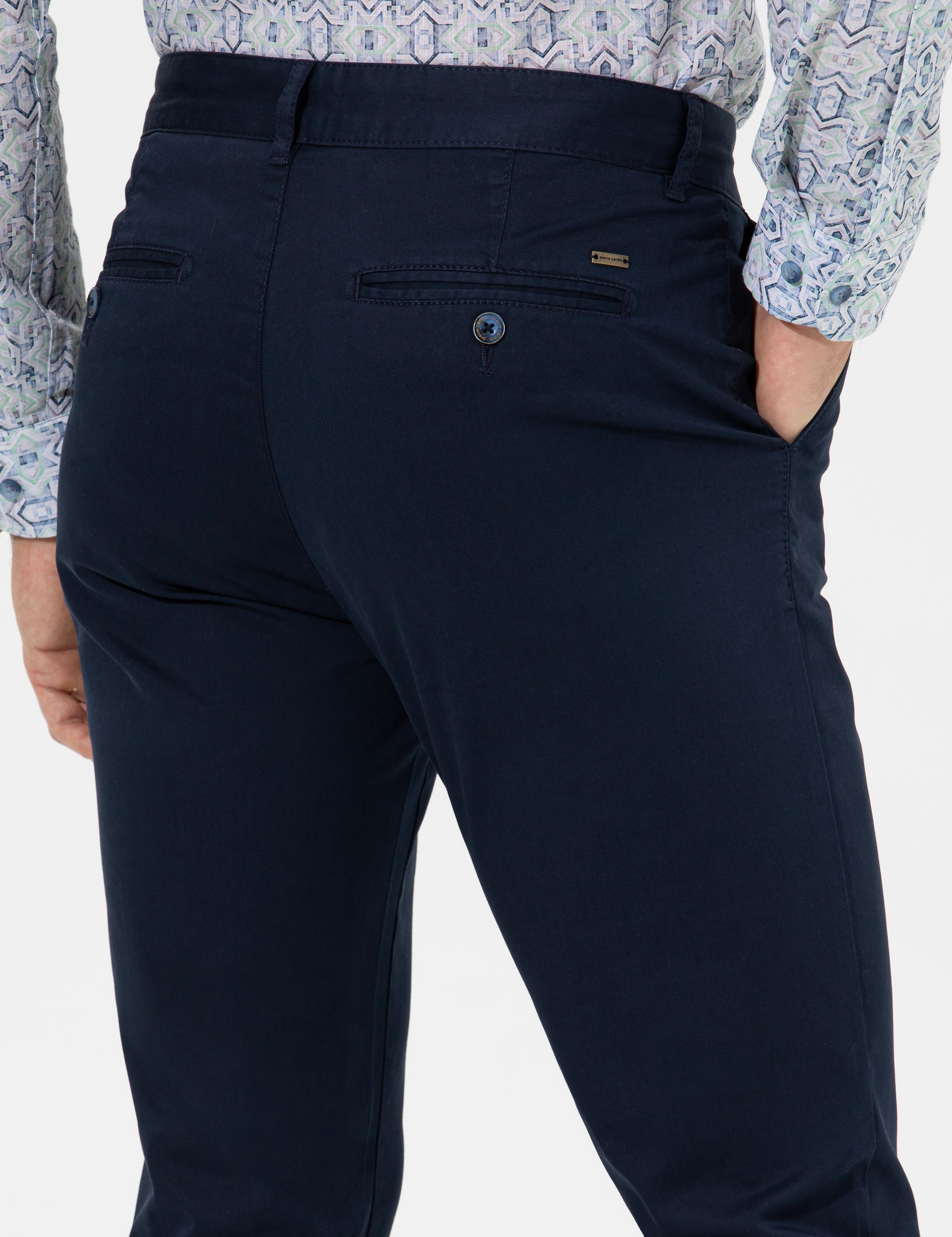 Lacivert Slim Fit Basic Chino Pantolon