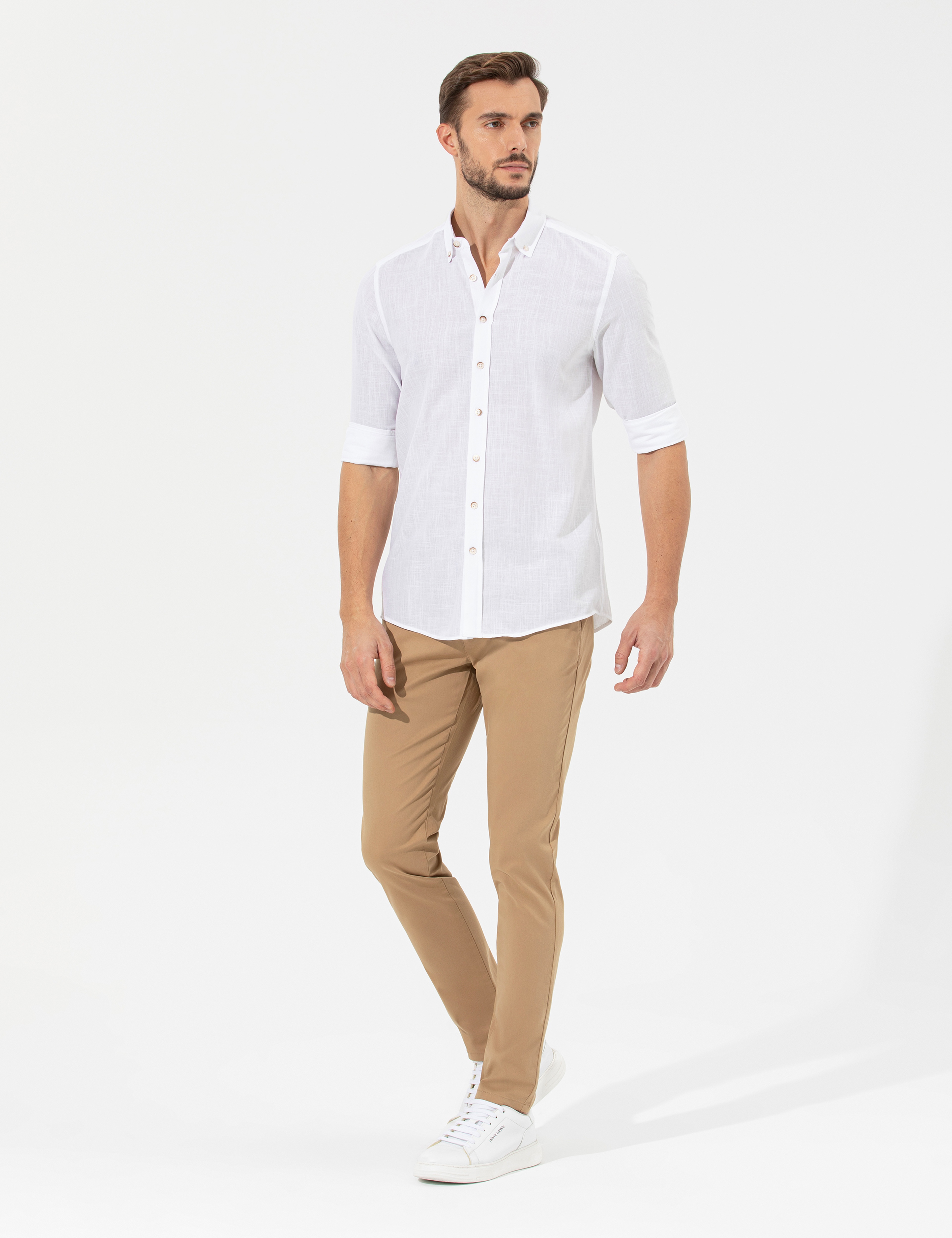 Camel Slim Fit Basic Chino Pantolon