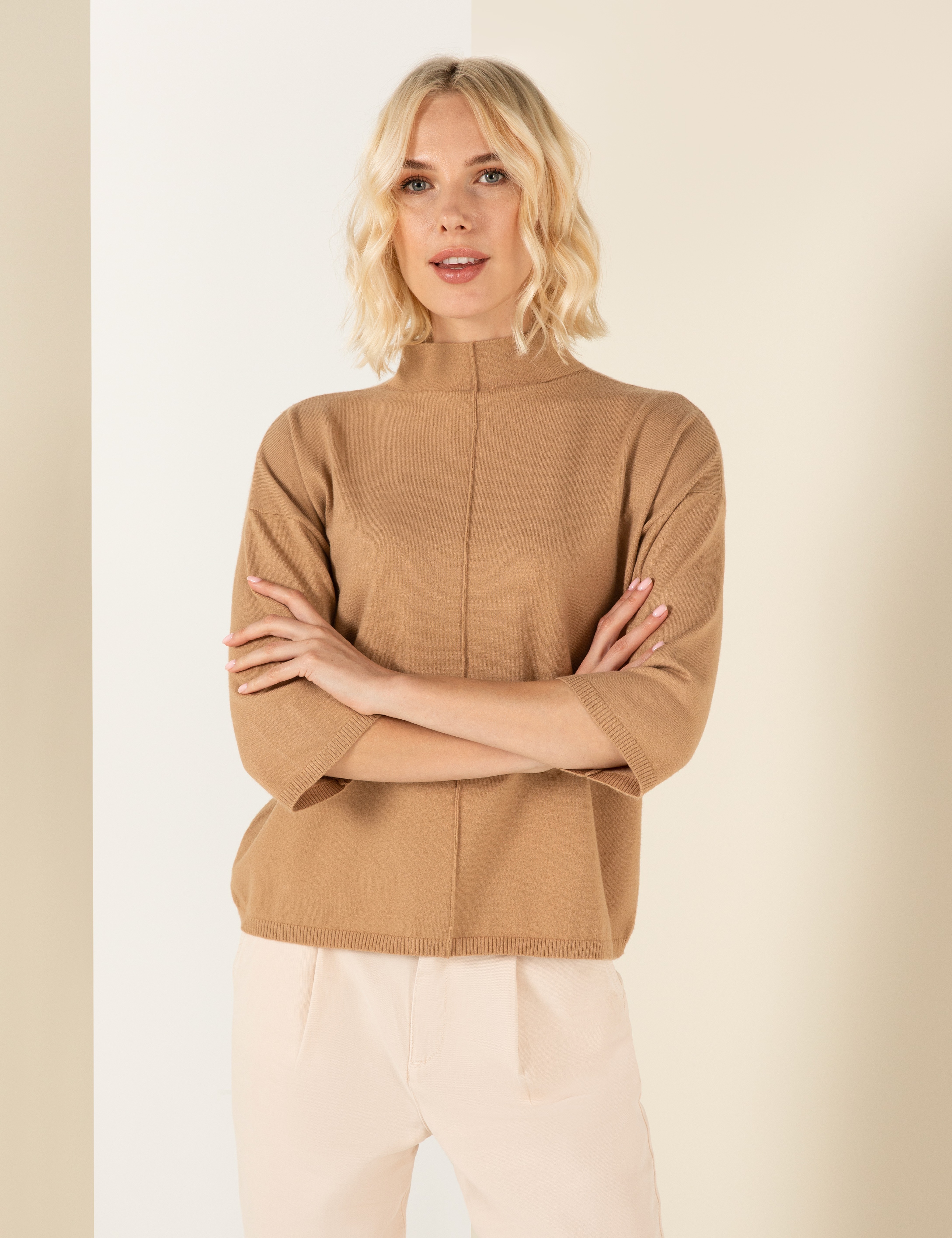 Camel Comfort Fit Basic Kazak