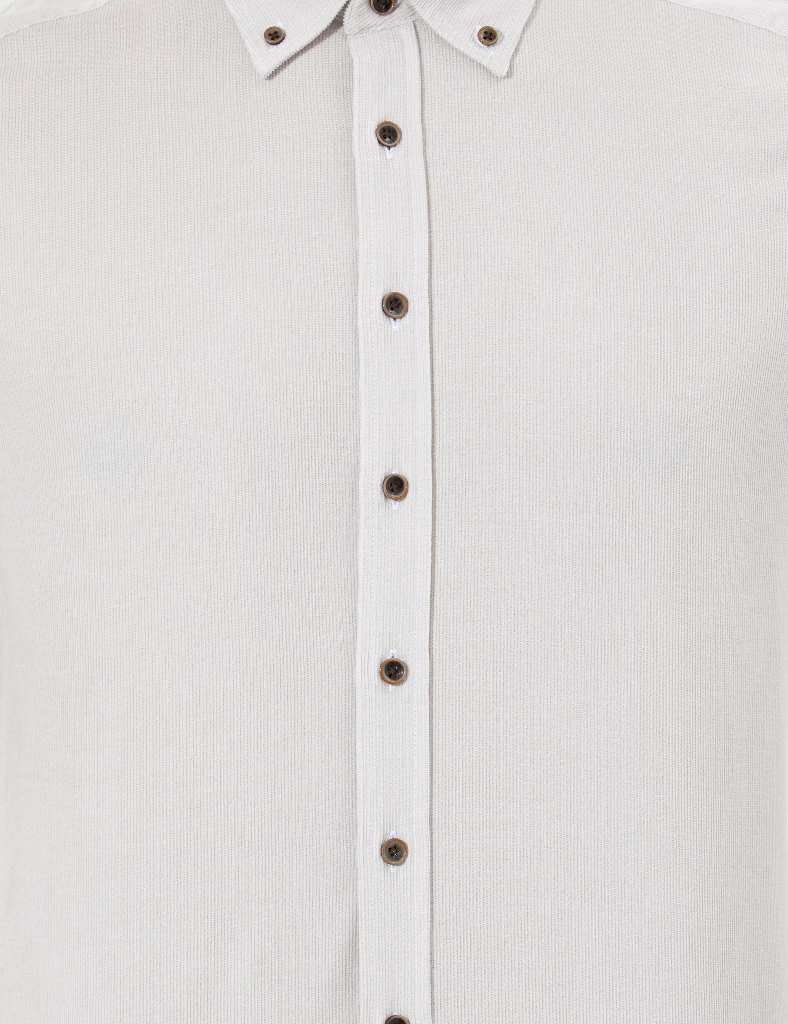 Bej Regular Fit Uzun Kollu Gömlek