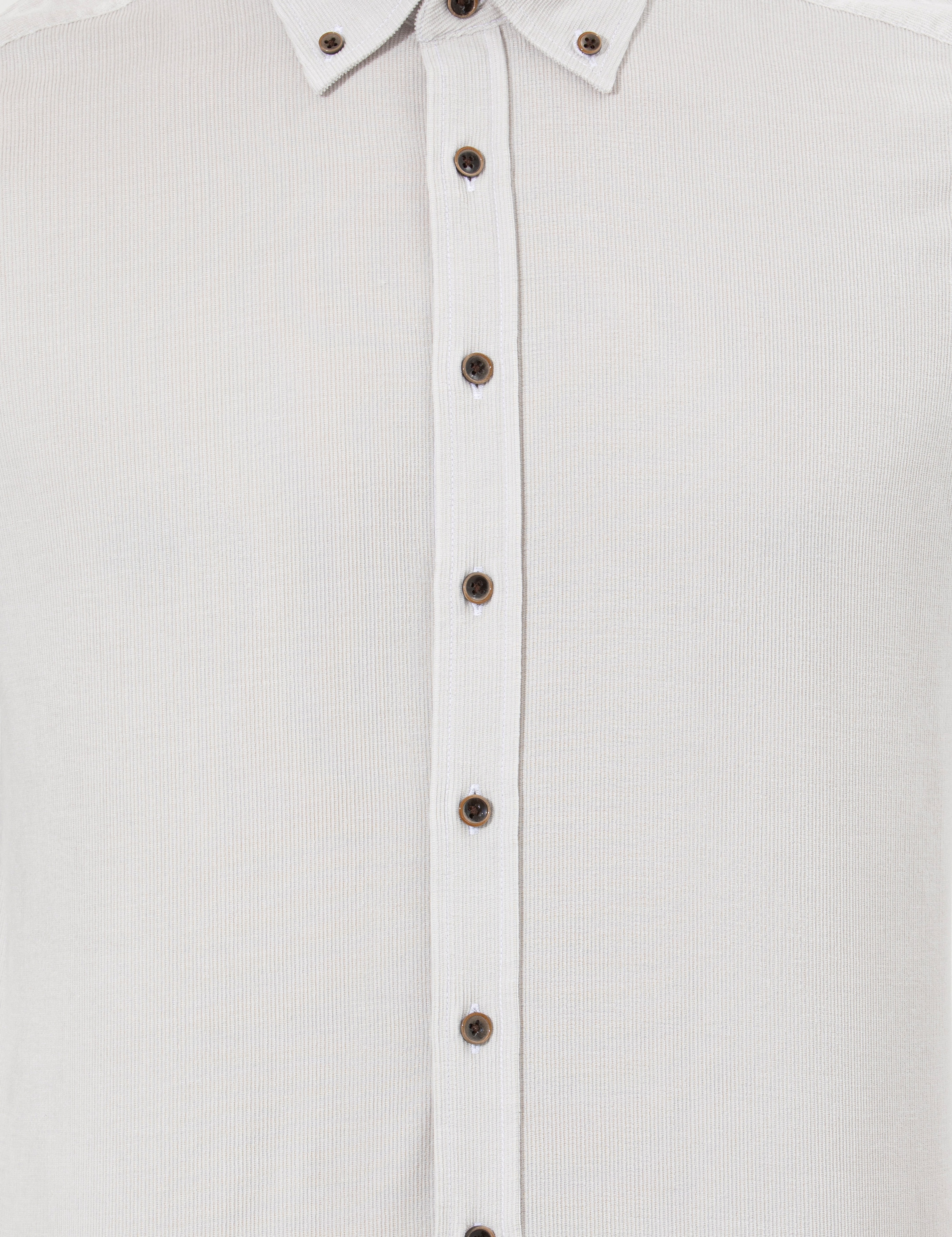 Bej Regular Fit Uzun Kollu Gömlek - Image 6