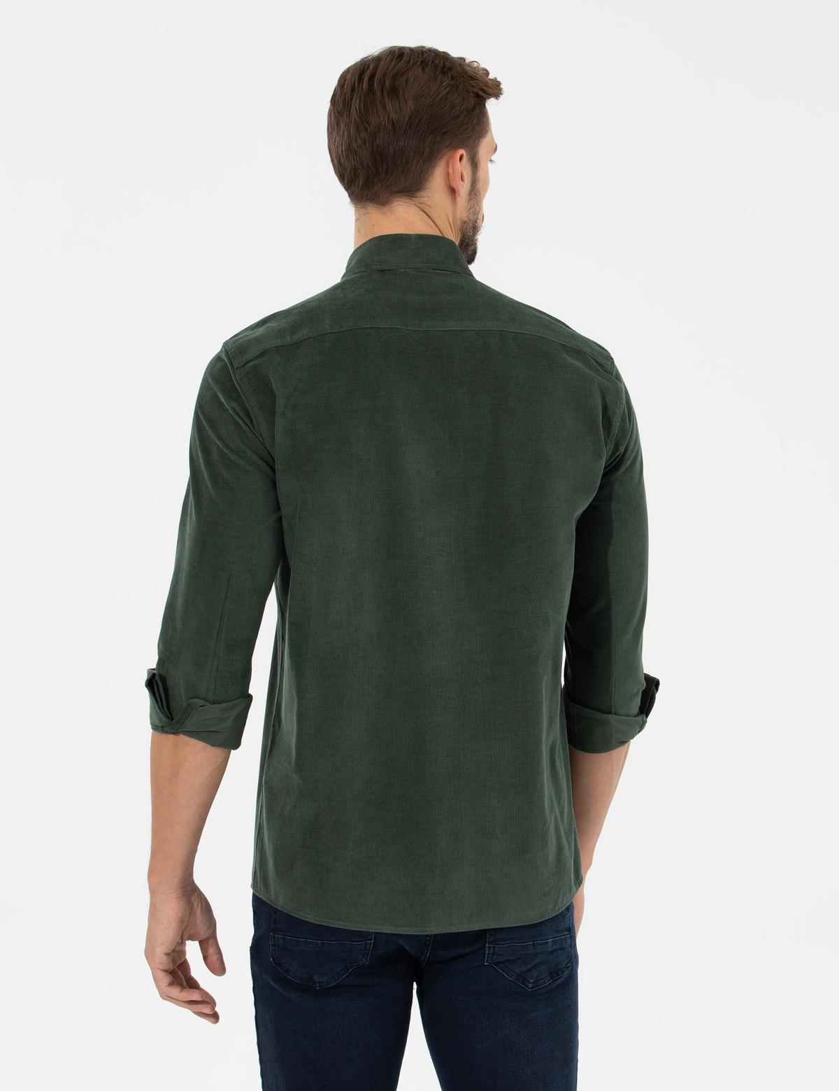 Haki Regular Fit Uzun Kollu Gömlek - 50259467123