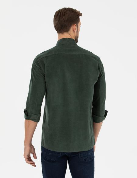 Haki Regular Fit Uzun Kollu Gömlek - 50259467123