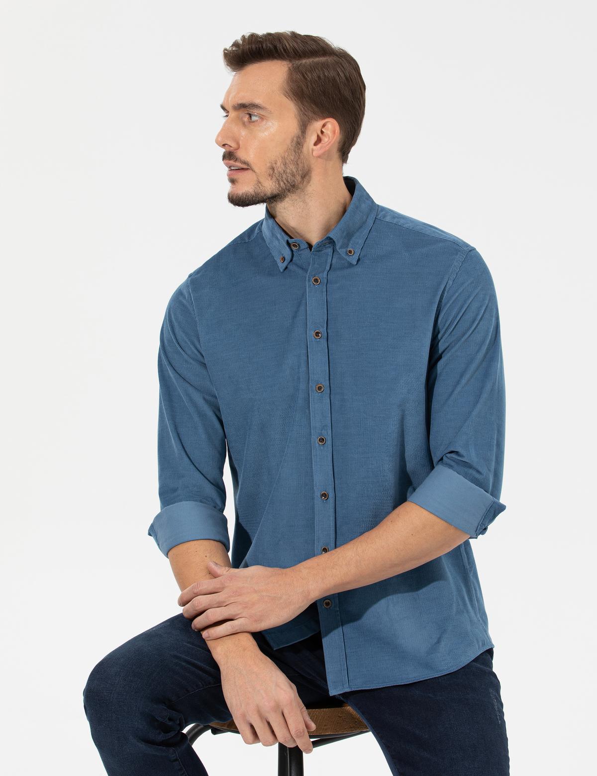 Mavi Regular Fit Uzun Kollu Gömlek - 50259467048