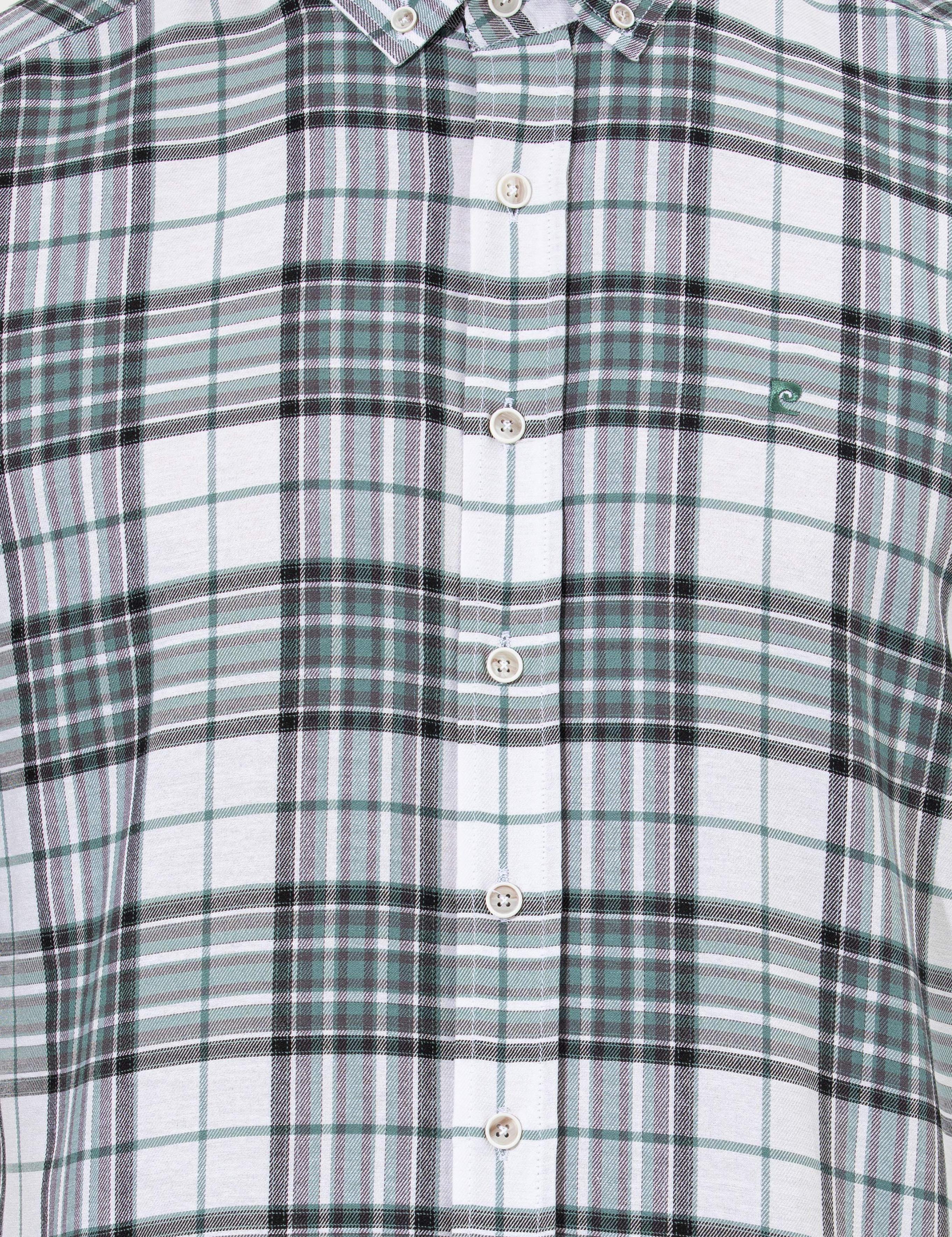 Su Yeşili Slim Fit Uzun Kollu Gömlek