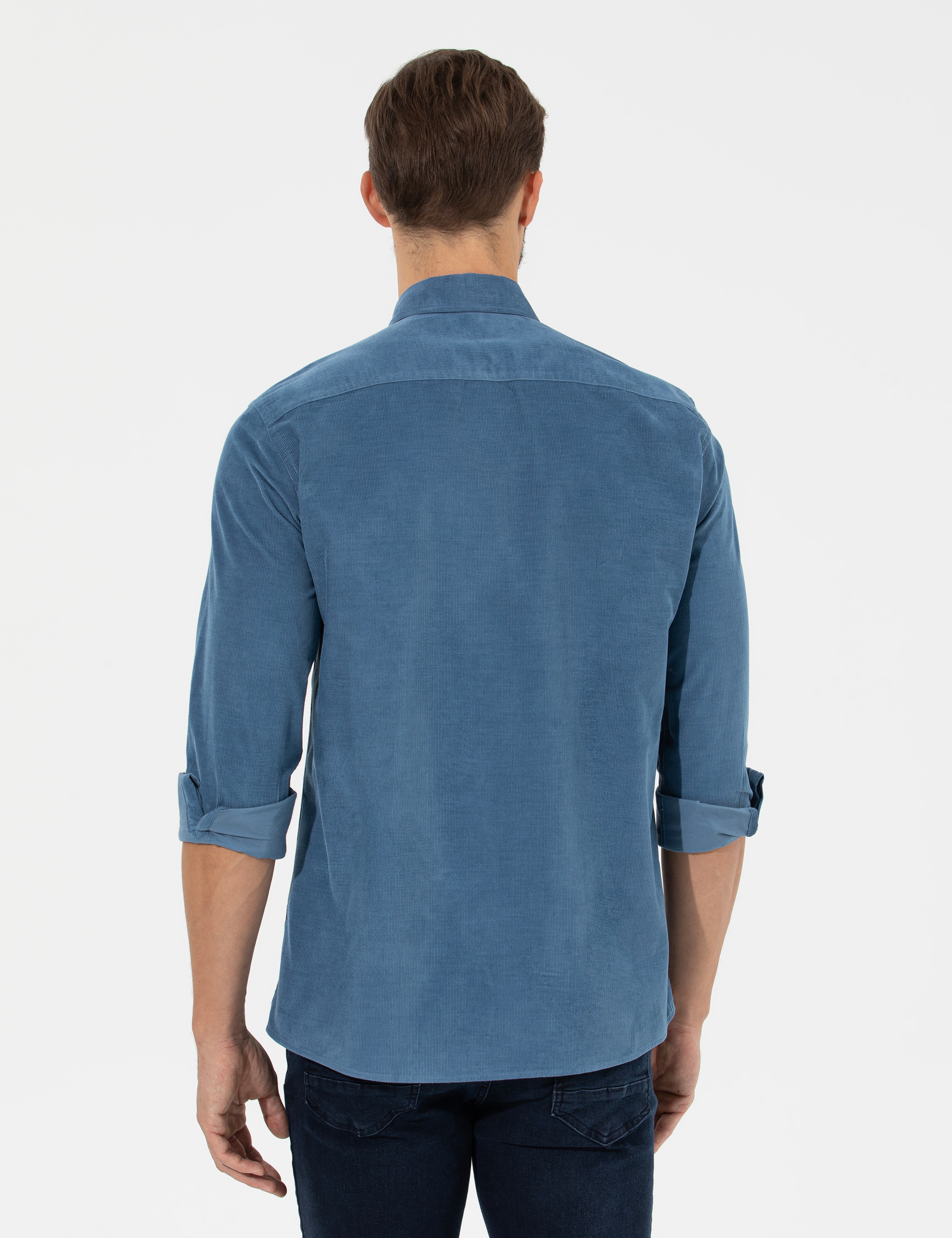 Mavi Regular Fit Uzun Kollu Gömlek - Image 5
