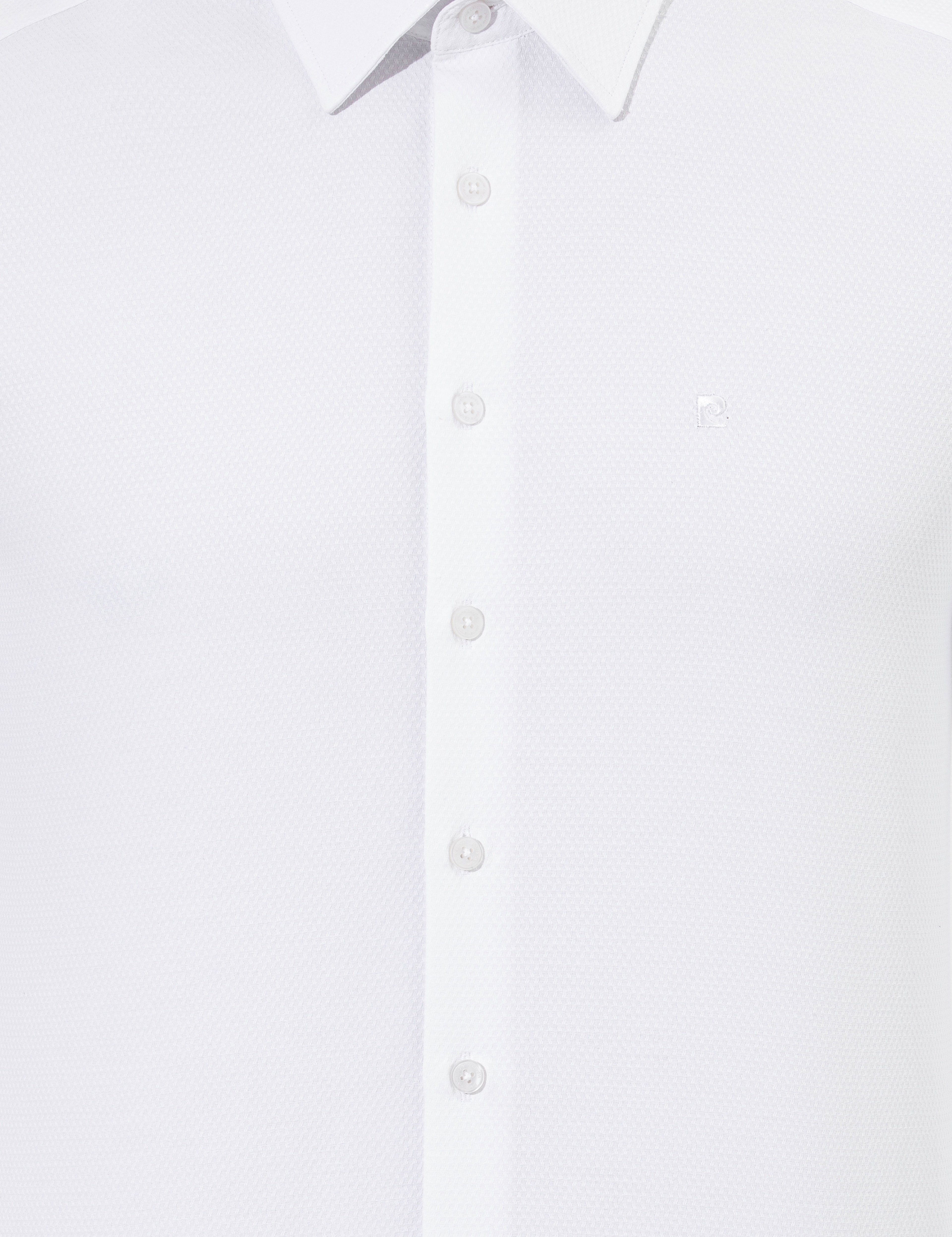 Beyaz Slim Fit Uzun Kollu Gömlek - Image 6