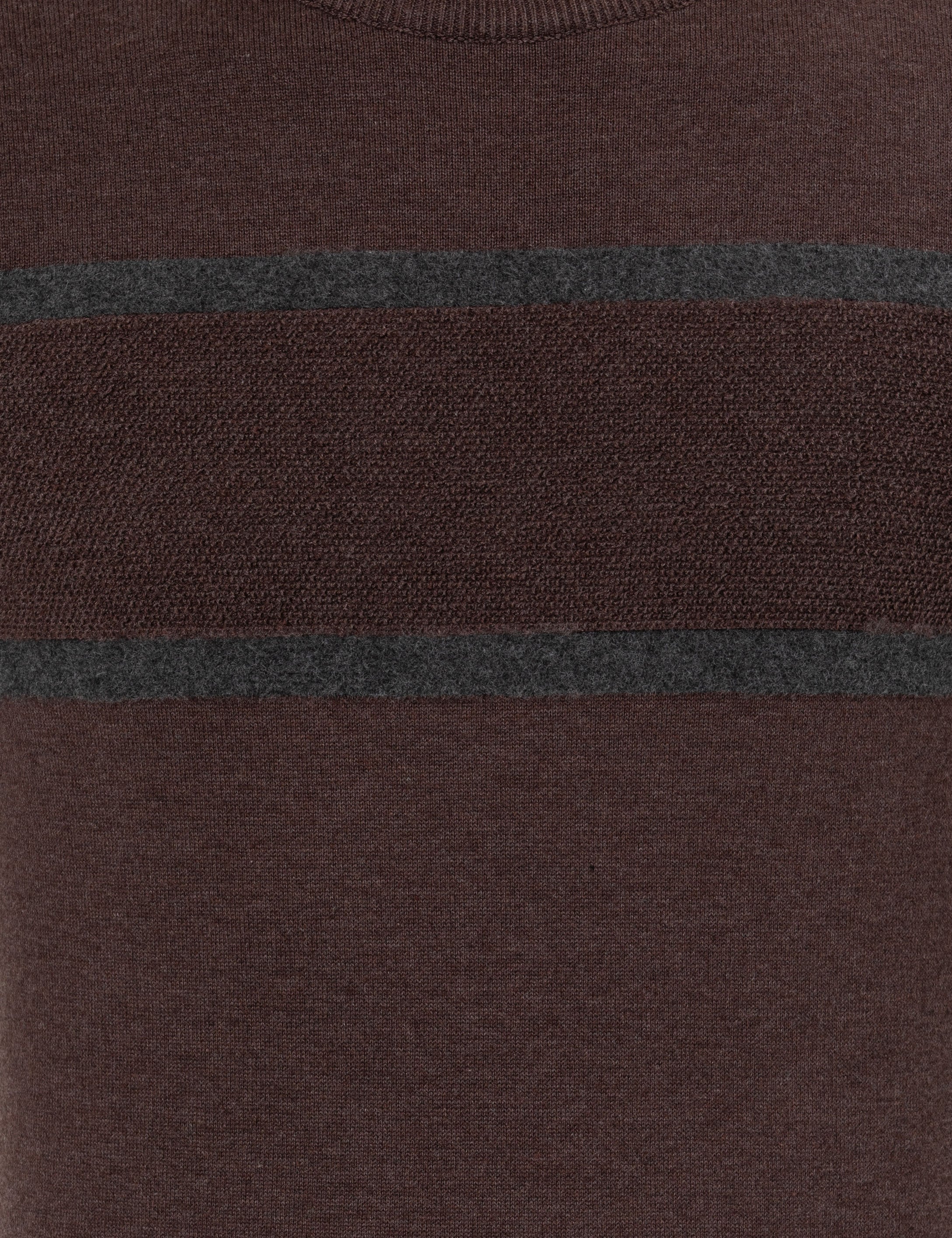 Pierre Cardin Açık Kahverengi Slim Fit Bisiklet Yaka Triko Kazak görsel 6