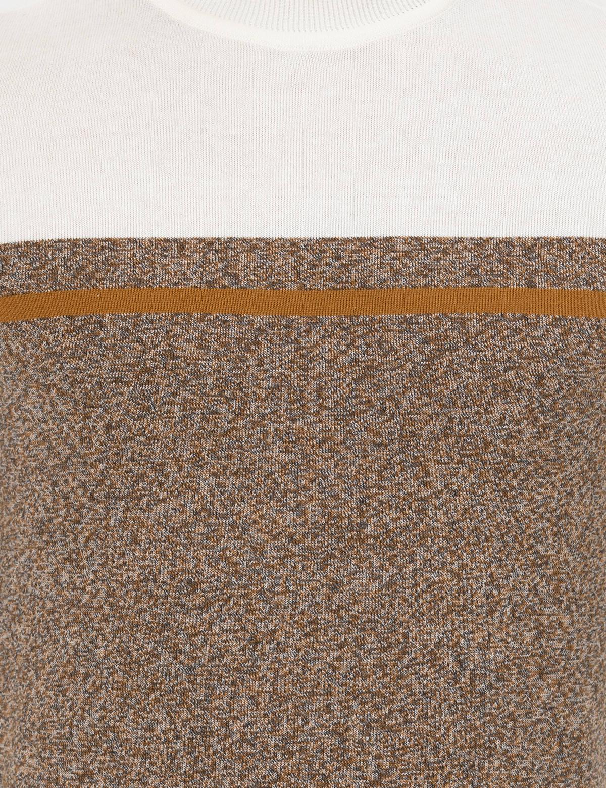 Kahverengi Slim Fit Balıkçı Yaka Triko Kazak - 50259104028