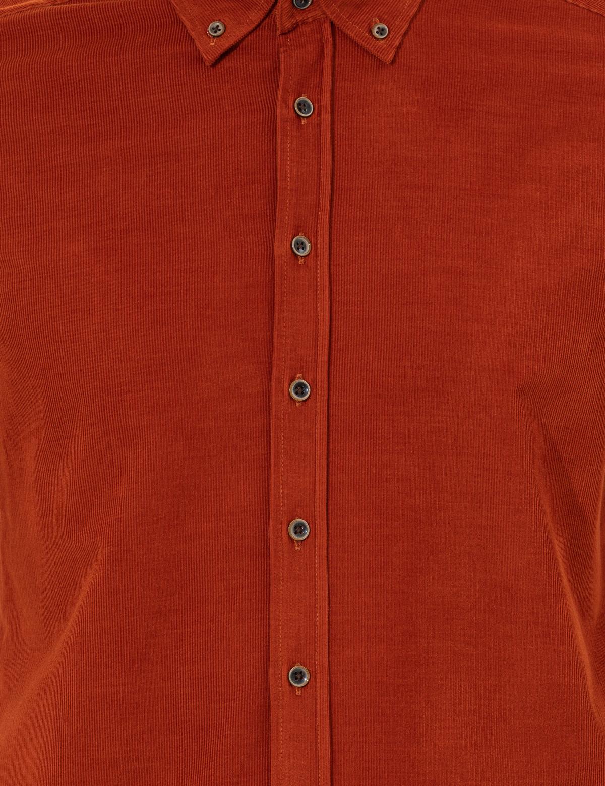 Turuncu Regular Fit Uzun Kollu Gömlek - 50259467114