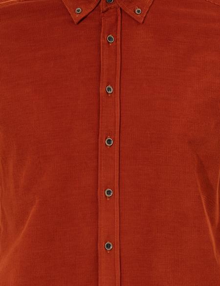Turuncu Regular Fit Uzun Kollu Gömlek - 50259467114