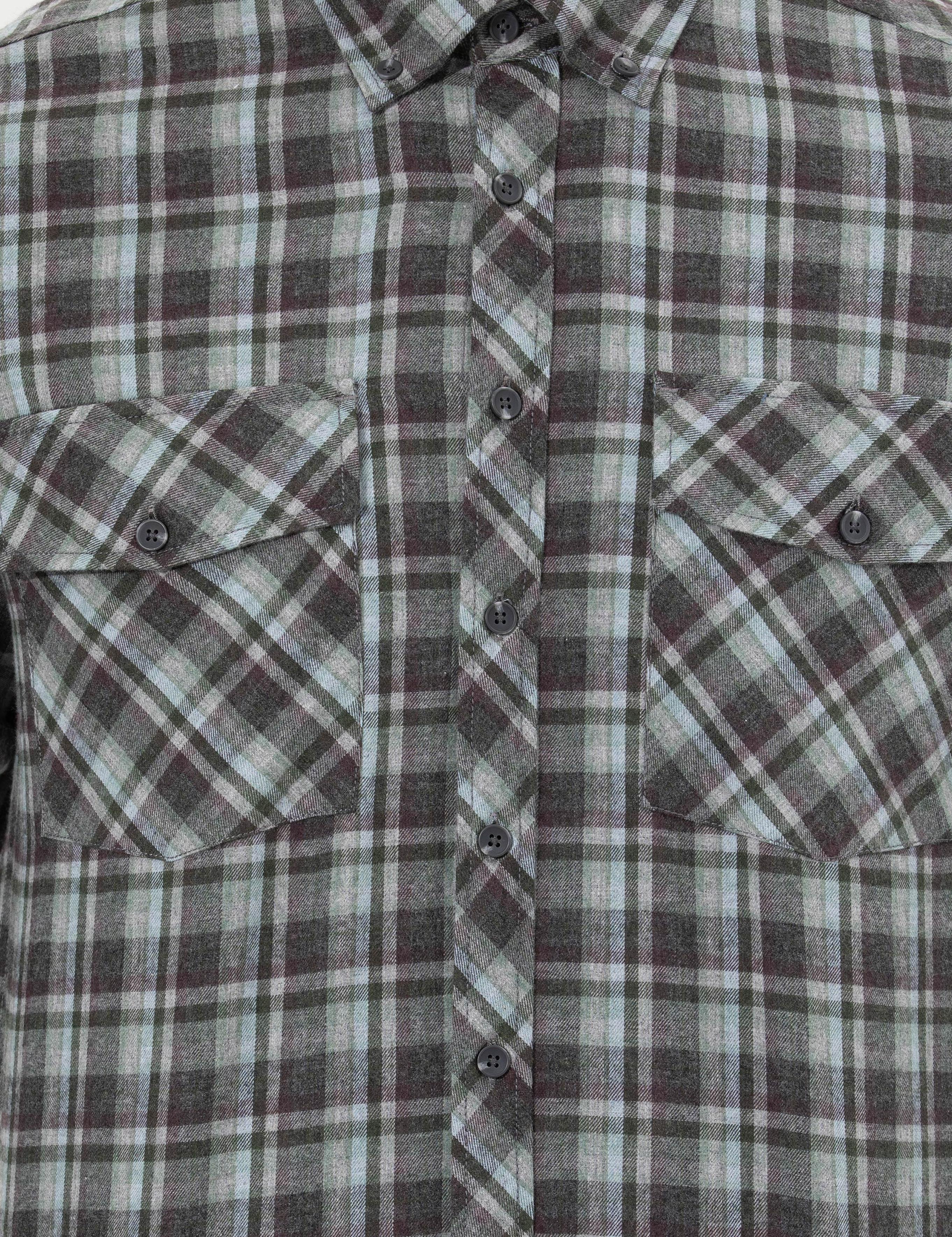 Yeşil Regular Fit Uzun Kollu Gömlek