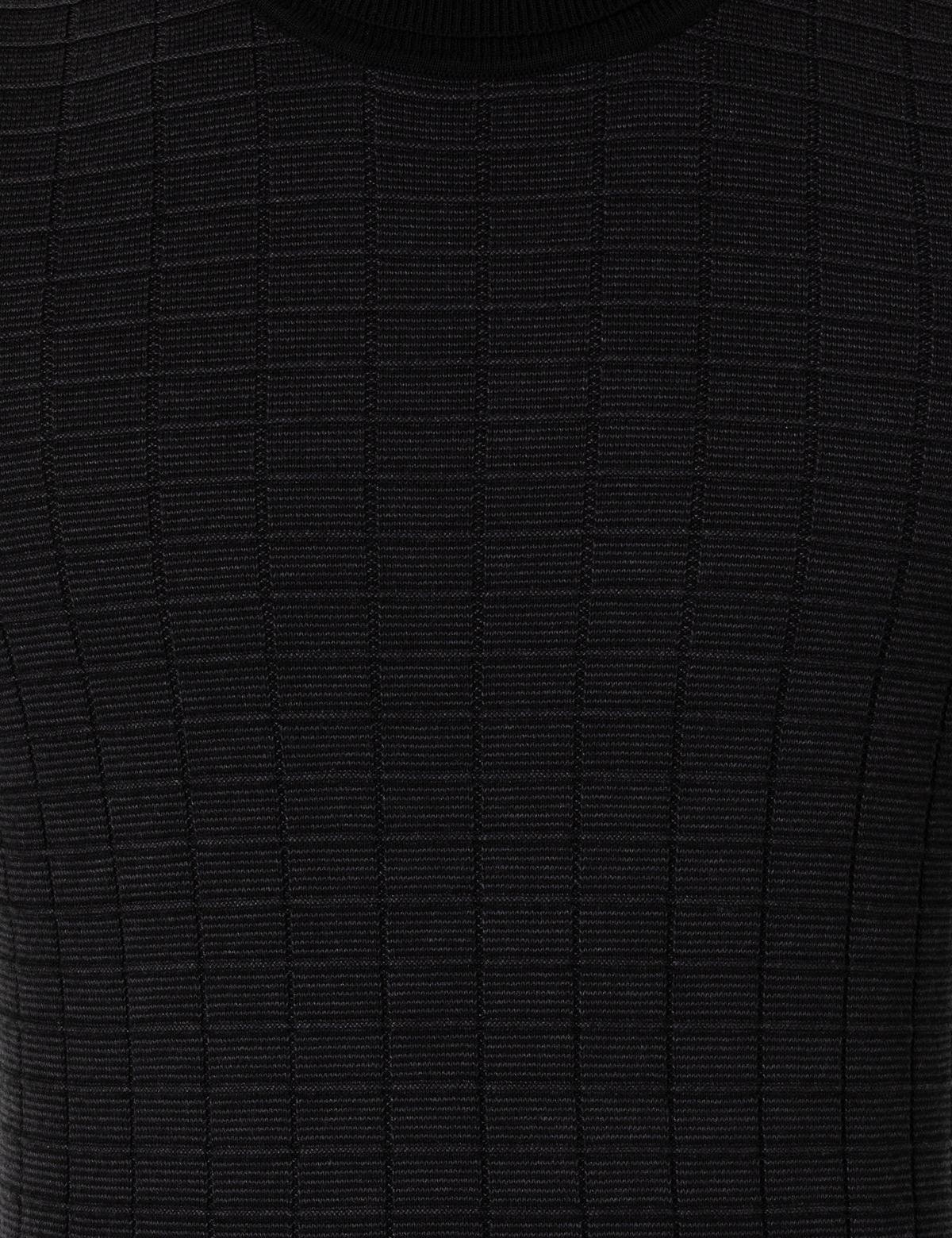 Siyah Slim Fit Balıkçı Yaka Triko Kazak - 50259787028