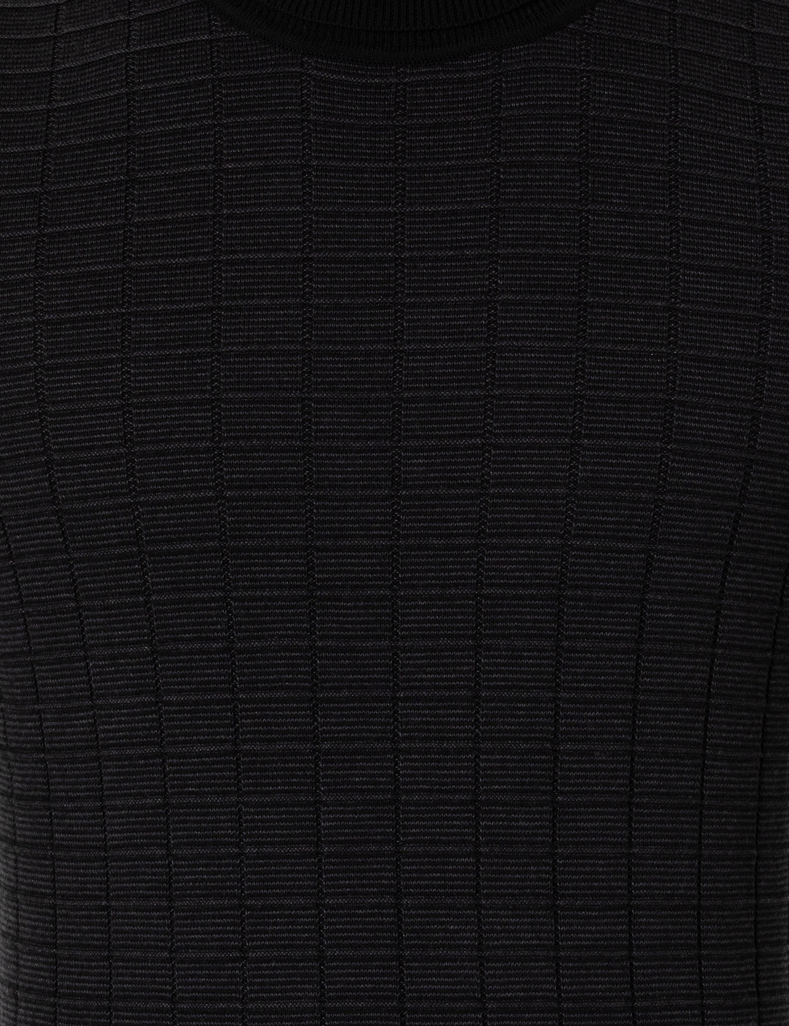 Siyah Slim Fit Balıkçı Yaka Triko Kazak