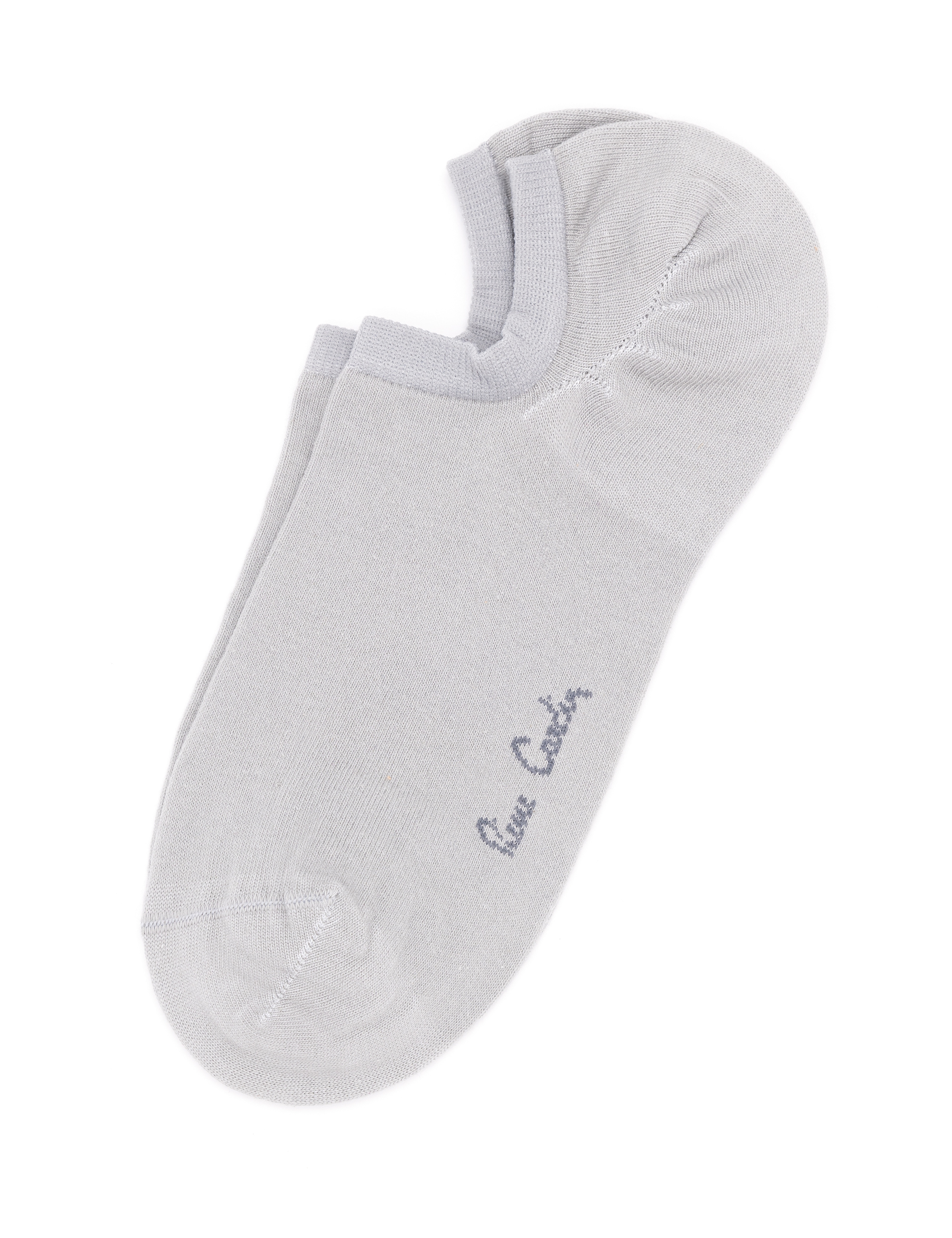 Erkek Bambu Karışımlı Gri Patik Basic Çorap - Image 2