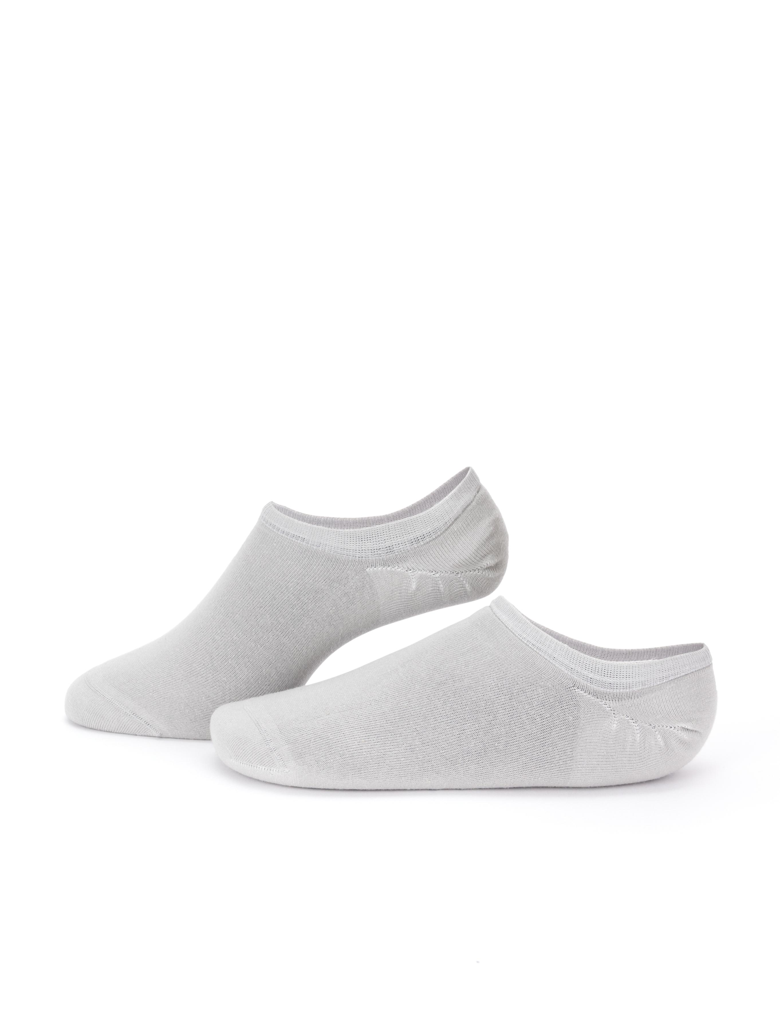 Erkek Bambu Karışımlı Gri Patik Basic Çorap