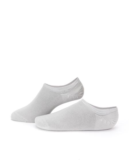 Erkek Bambu Karışımlı Gri Patik Basic Çorap - 50258495002