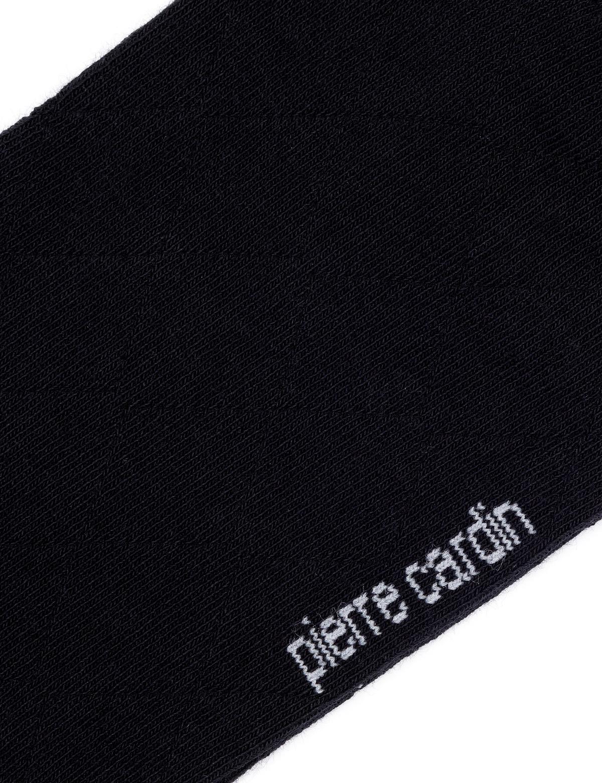 Erkek Pamuk Karışımlı Siyah Soket Desenli Çorap - 50267631001