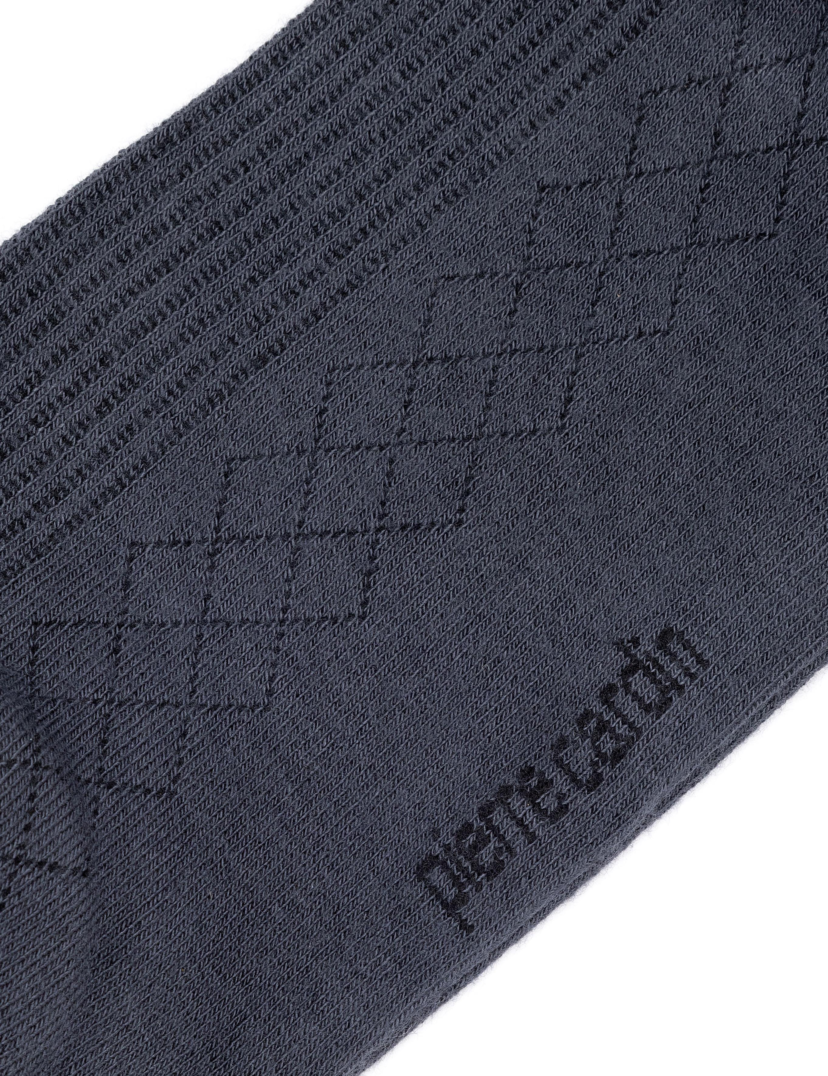 Erkek Bambu Karışımlı Antrasit Soket Desenli Çorap