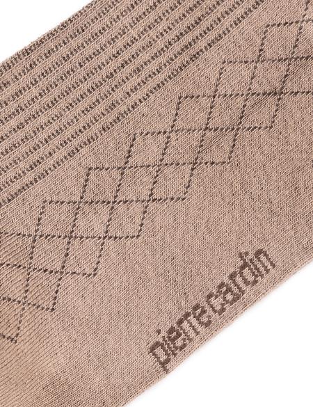 Erkek Bambu Karışımlı Kahverengi Soket Desenli Çorap - 50272772003