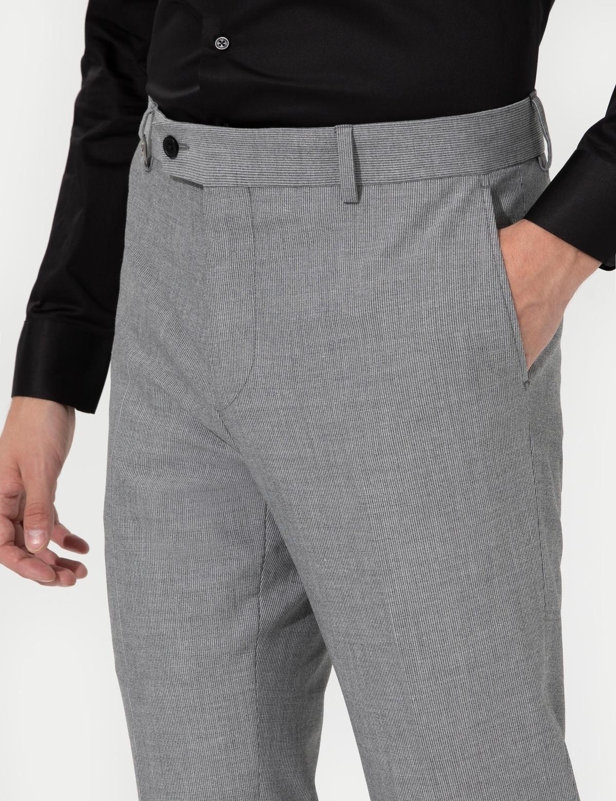 Gri Slim Fit Kumaş Pantolon - 50256021005