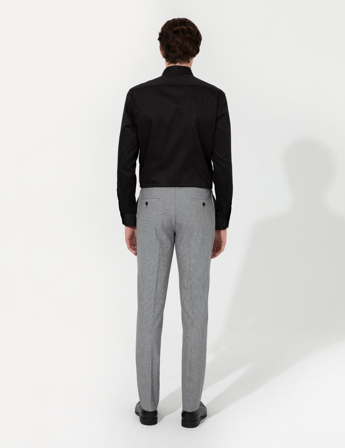 Gri Slim Fit Kumaş Pantolon - 50256021005