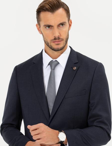 Lacivert Slim Fit Ceket - 50257713047