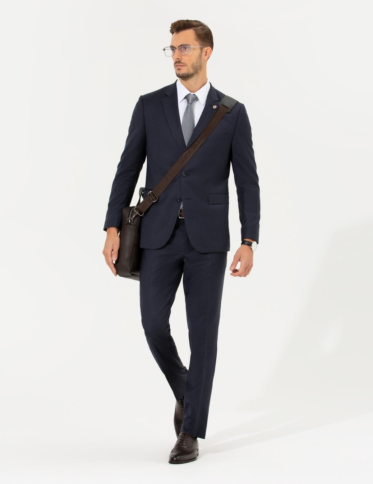 Lacivert Slim Fit Ceket - 50257713047