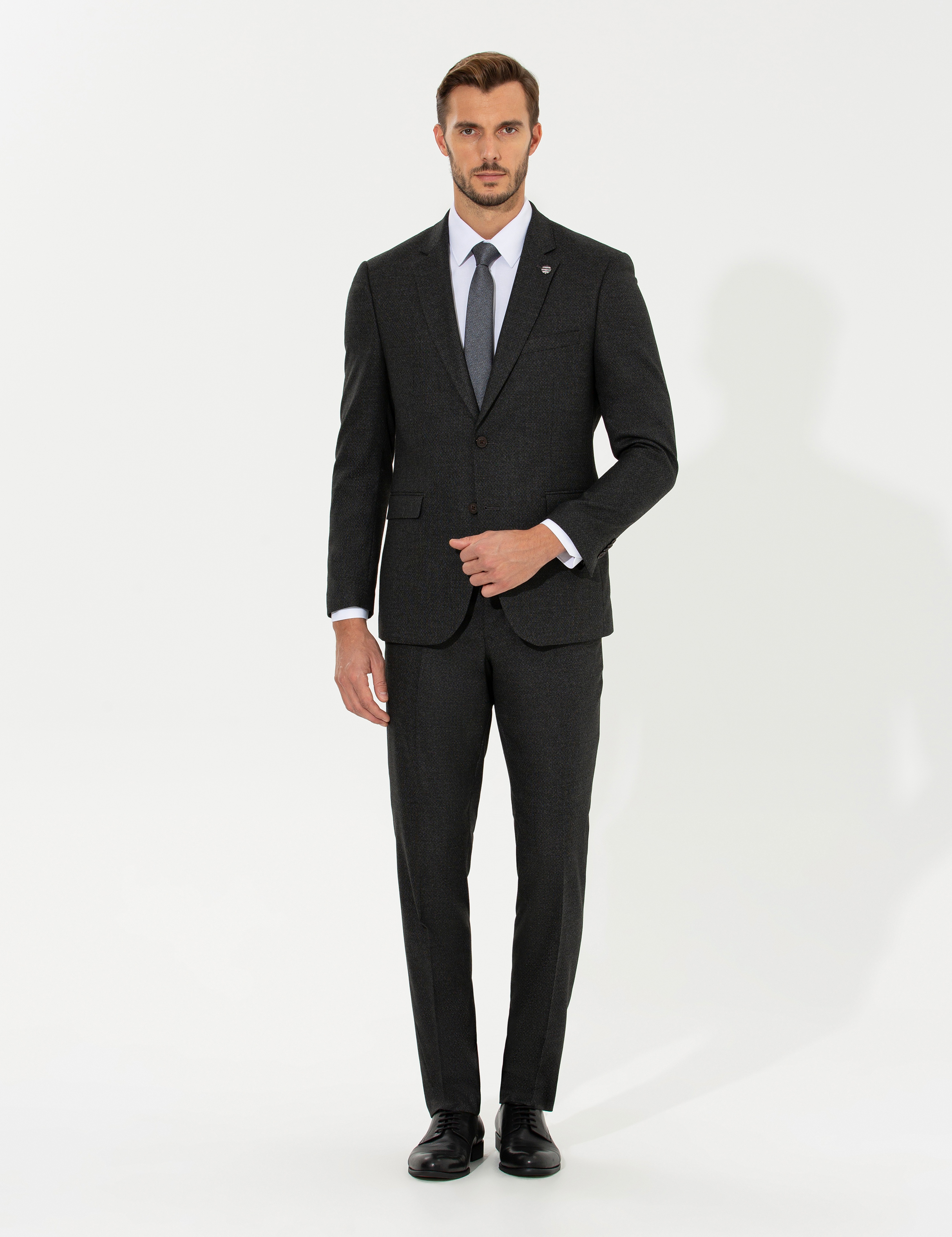Antrasit Slim Fit Takım Elbise - Image 1