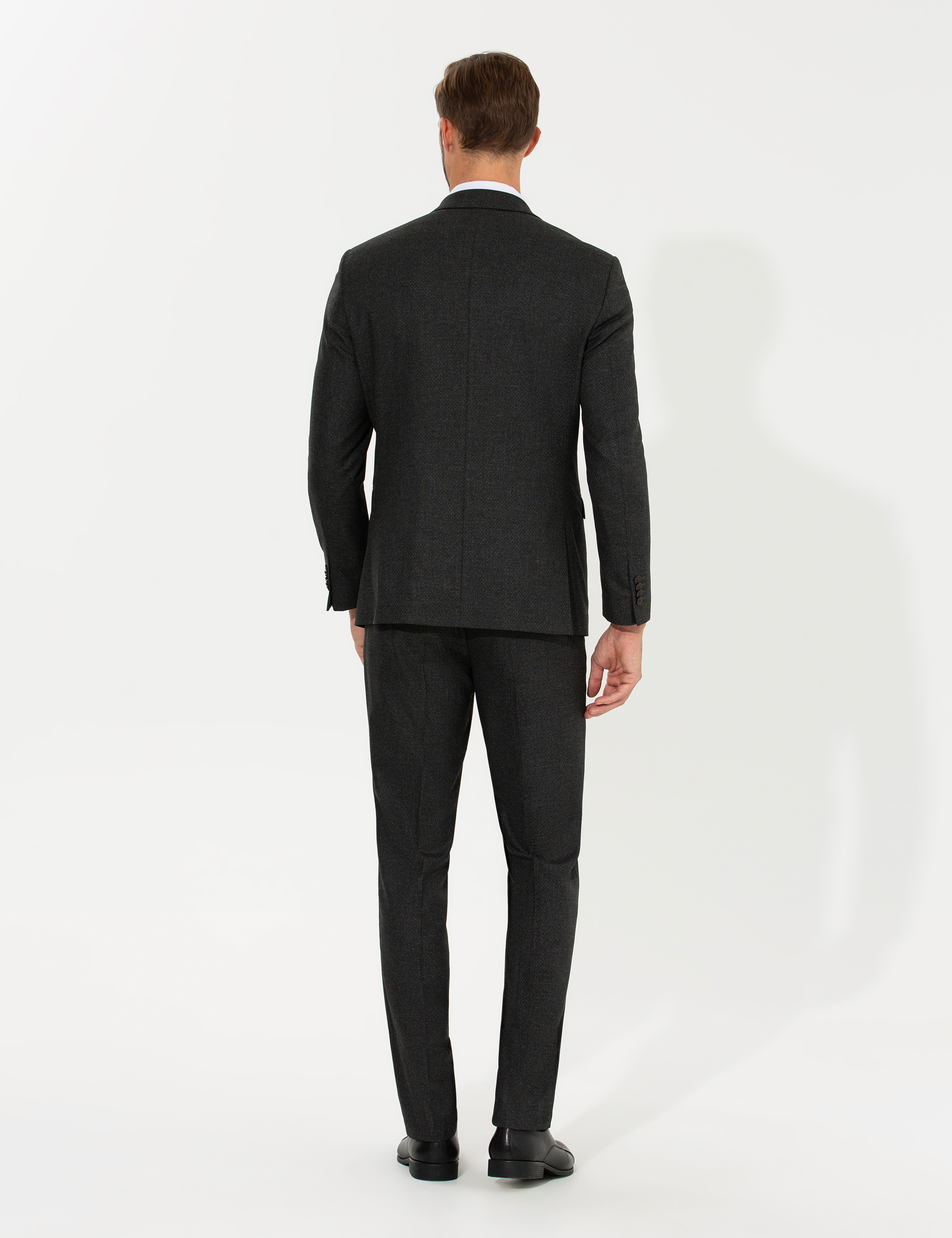Antrasit Slim Fit Takım Elbise