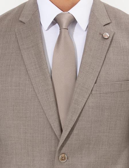 Açık Kahverengi Slim Fit Ceket - 50257713077
