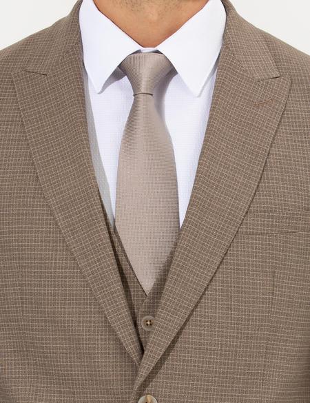 Açık Kahverengi Ex. Slim Fit Takım Elbise - 50259604047