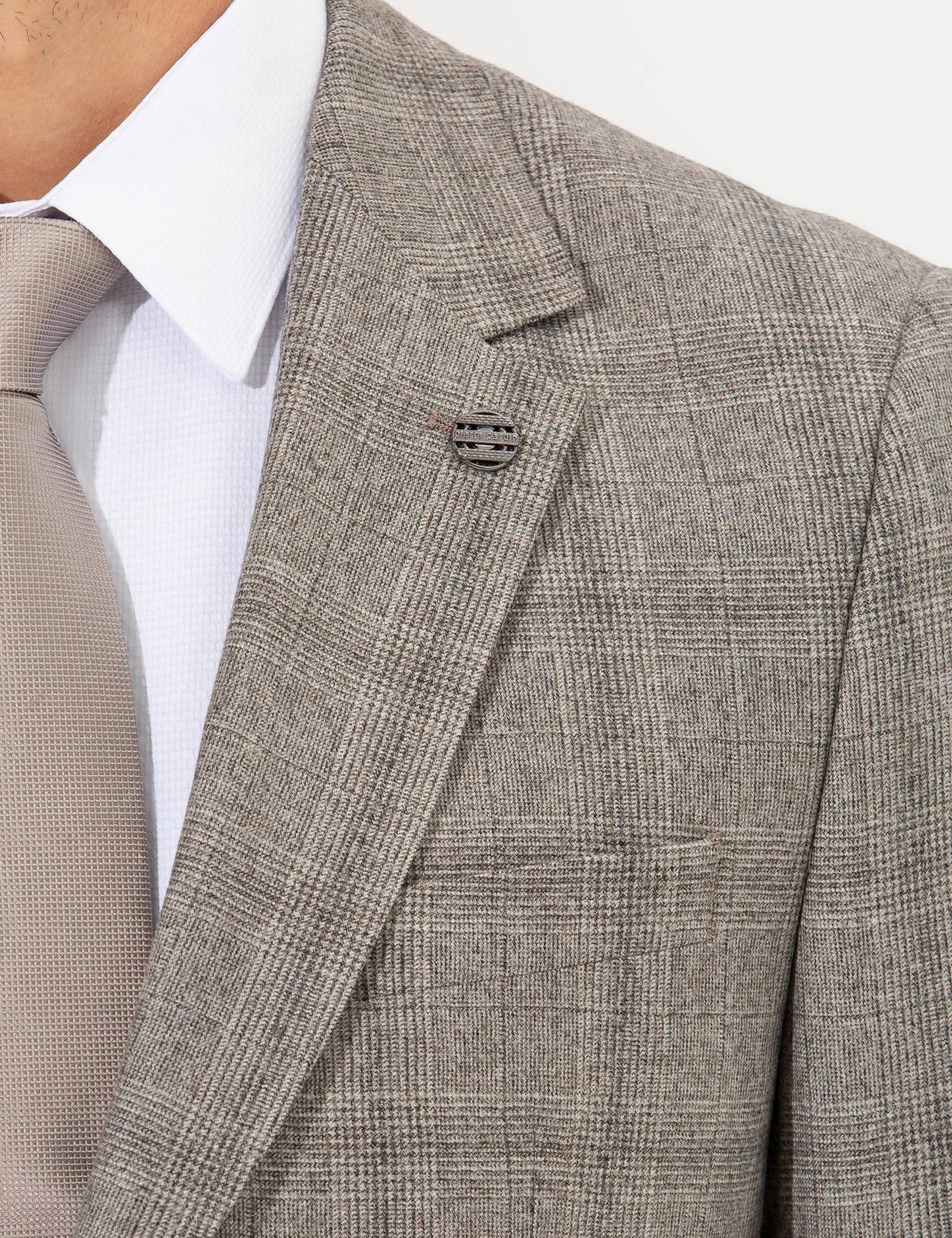 Açık Kahverengi Slim Fit Takım Elbise - 50259678005