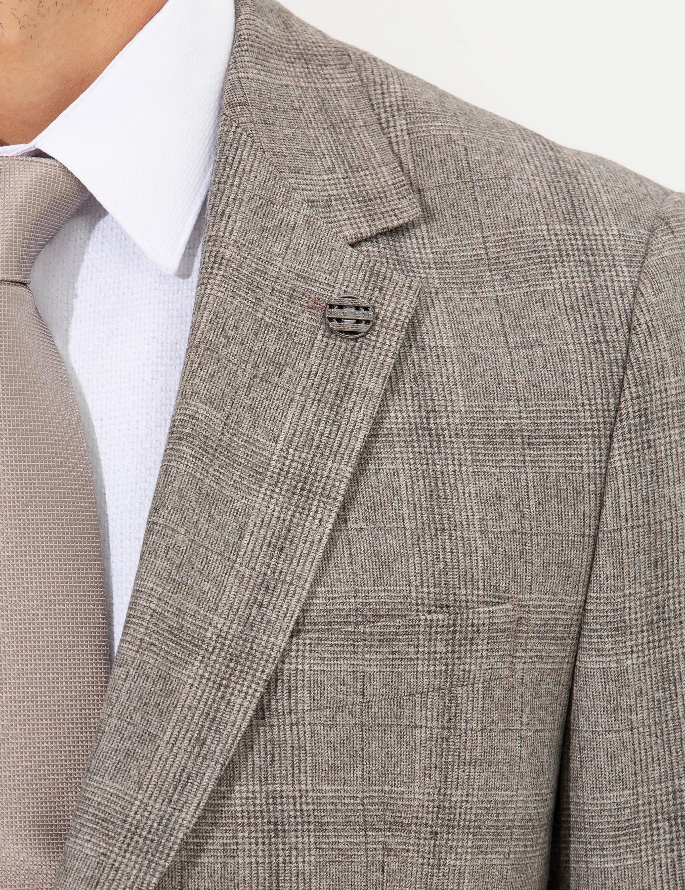 Açık Kahverengi Slim Fit Takım Elbise