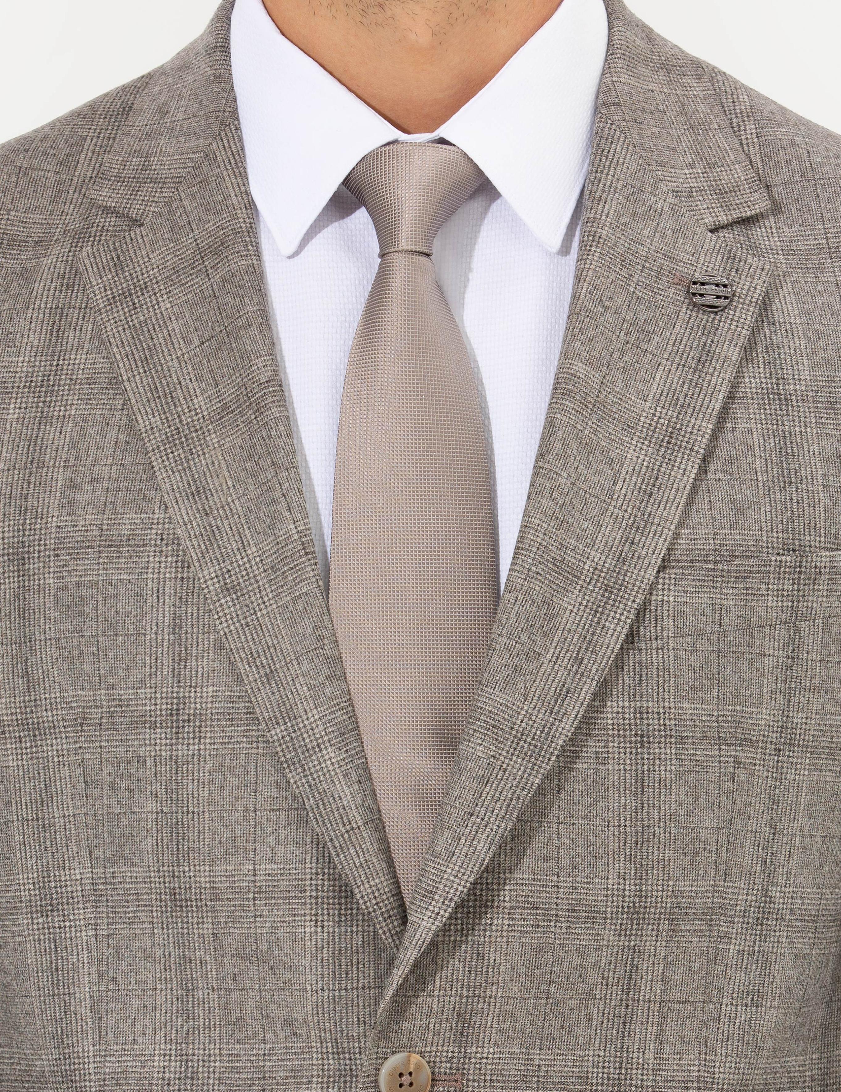 Açık Kahverengi Slim Fit Takım Elbise