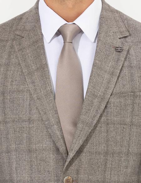 Açık Kahverengi Slim Fit Takım Elbise - 50259678005
