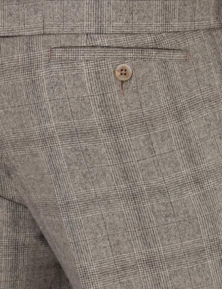 Açık Kahverengi Slim Fit Takım Elbise - 50259678005