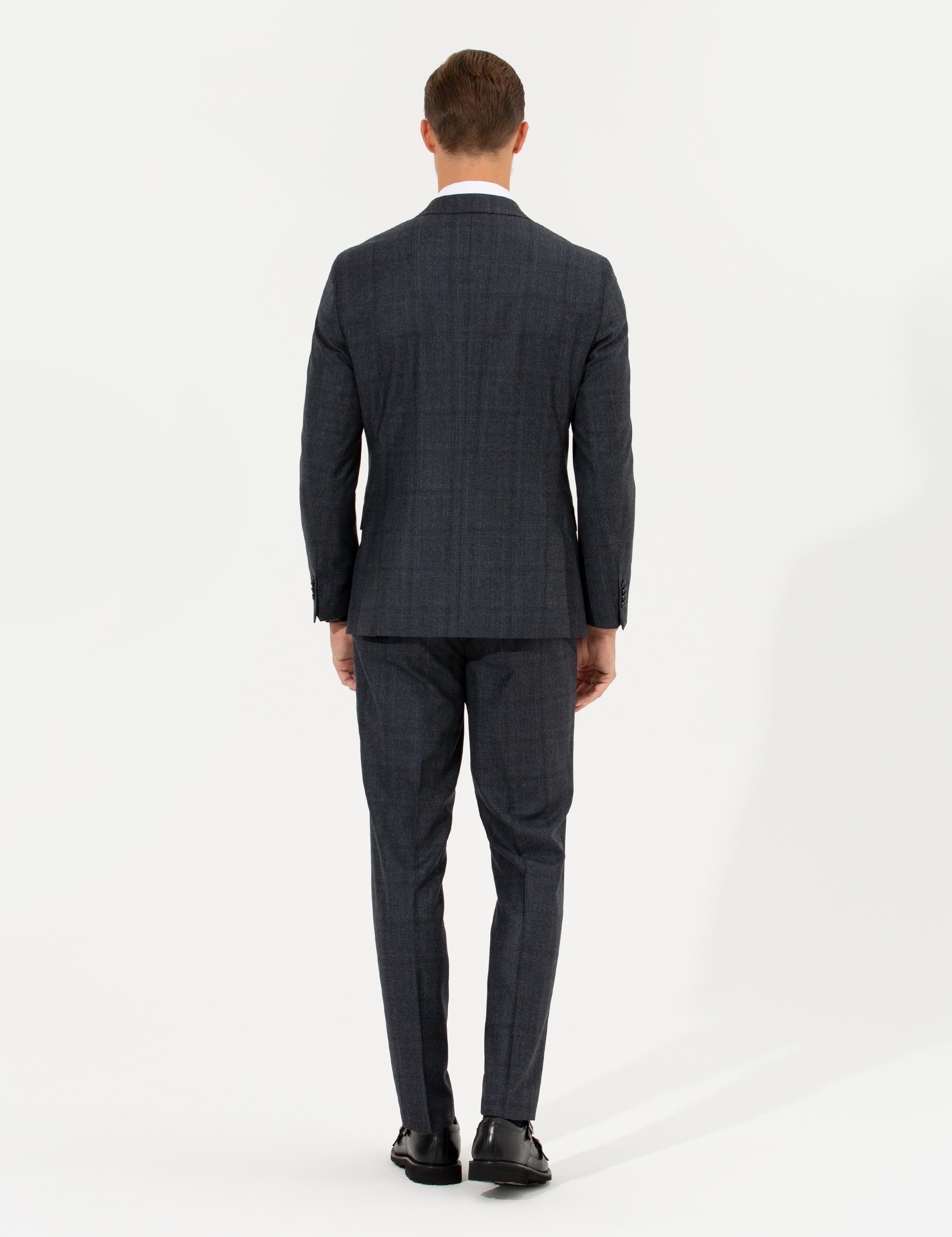 Lacivert Slim Fit Takım Elbise