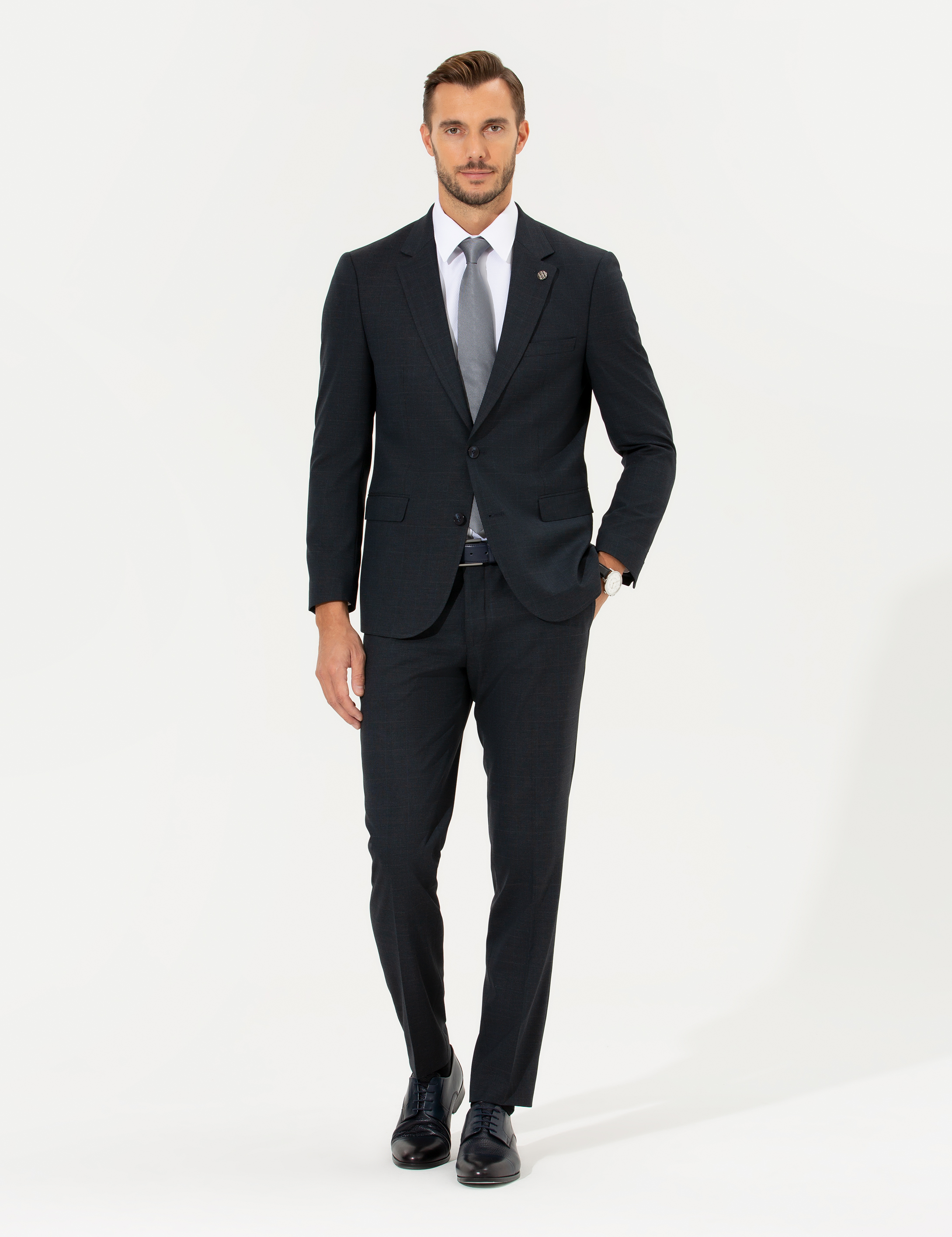 Lacivert Ex. Slim Fit Takım Elbise - Image 3