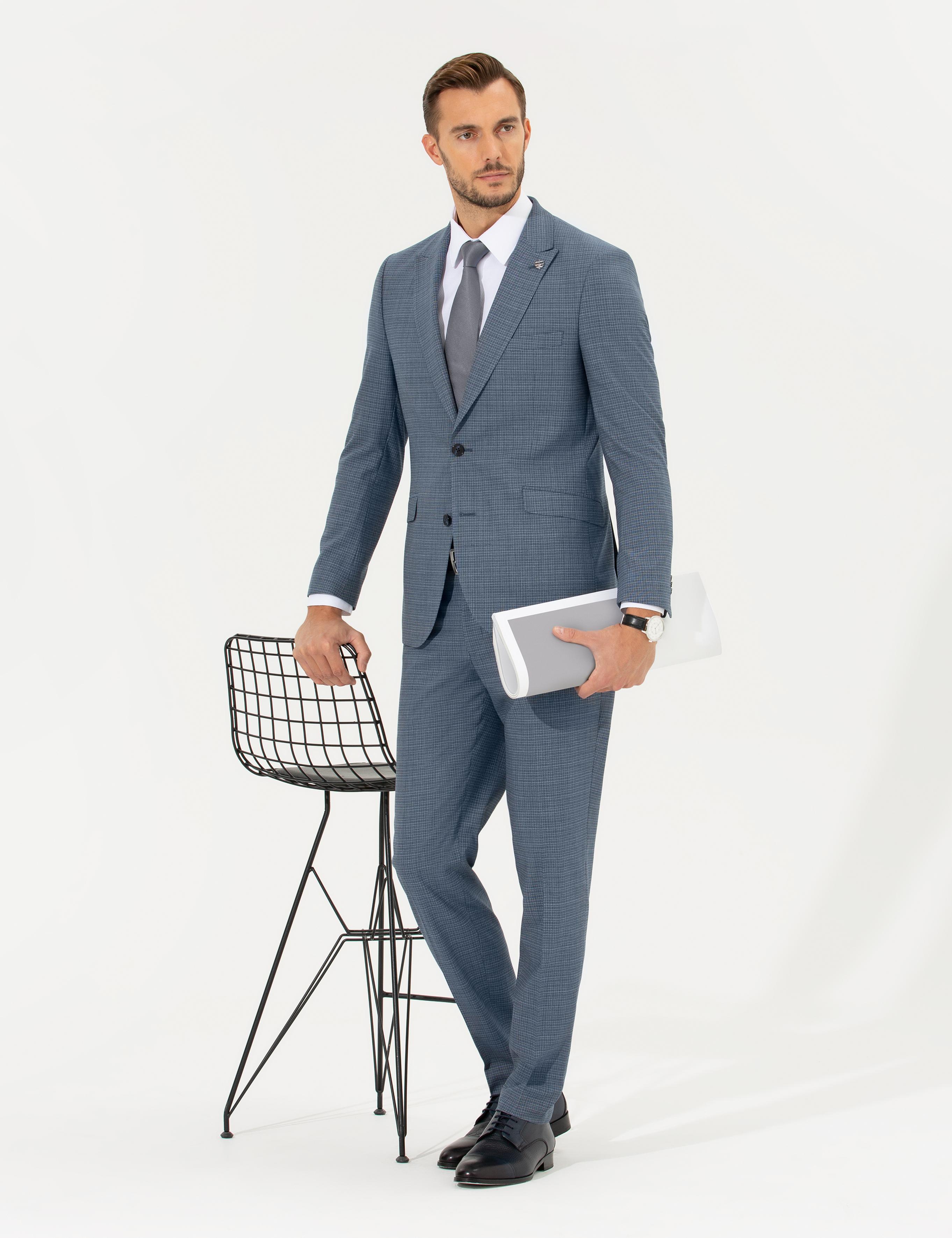 Koyu Mavi Ex. Slim Fit Takım Elbise