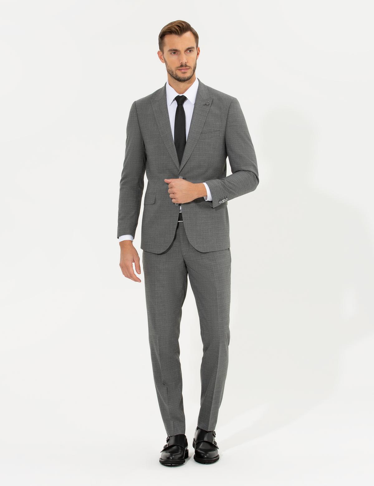 Füme Ex. Slim Fit Takım Elbise - 50265827113