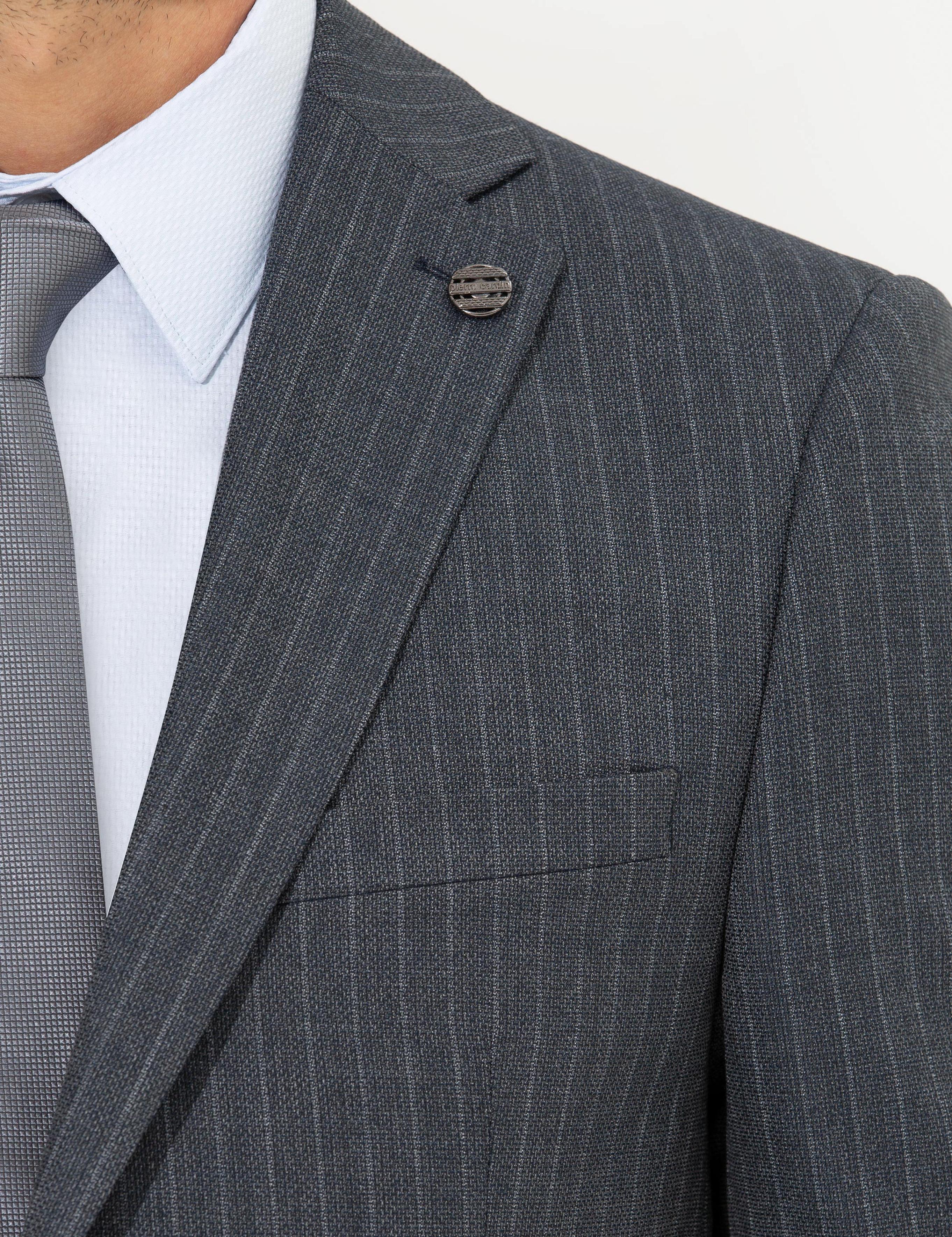 Koyu Mavi Slim Fit Takım Elbise