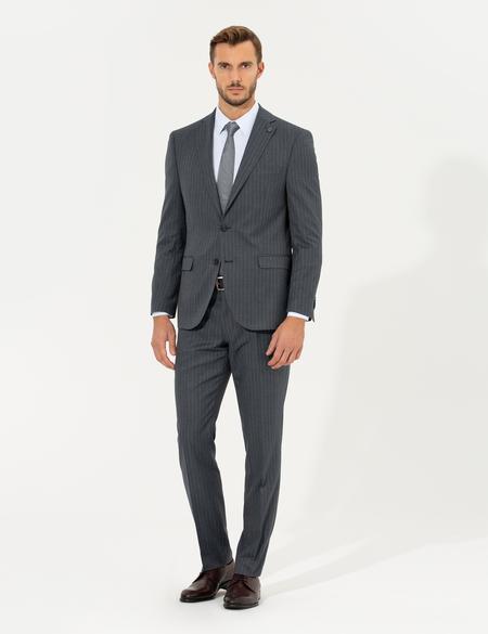 Koyu Mavi Slim Fit Takım Elbise - 50266571119