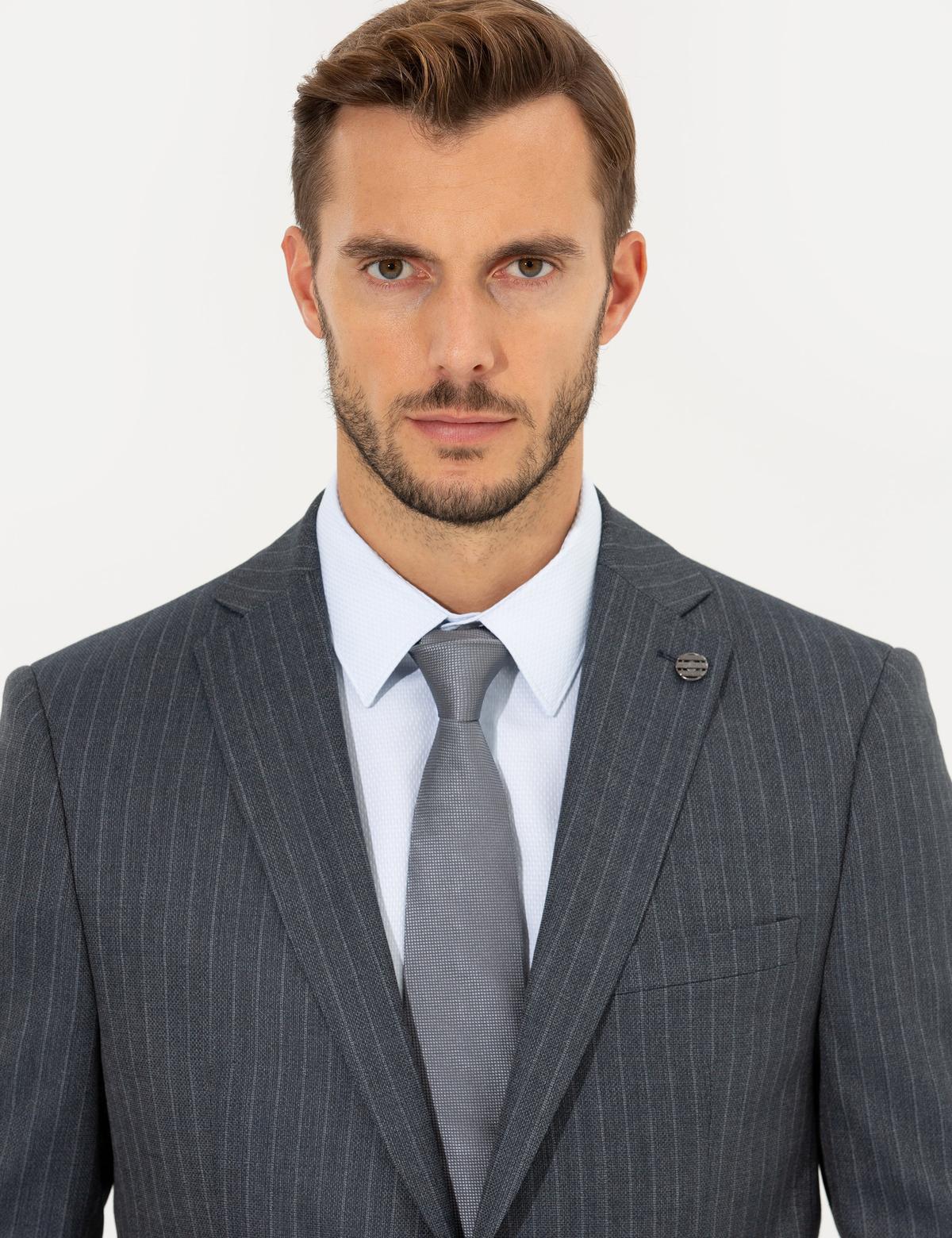 Koyu Mavi Slim Fit Takım Elbise - 50266571119