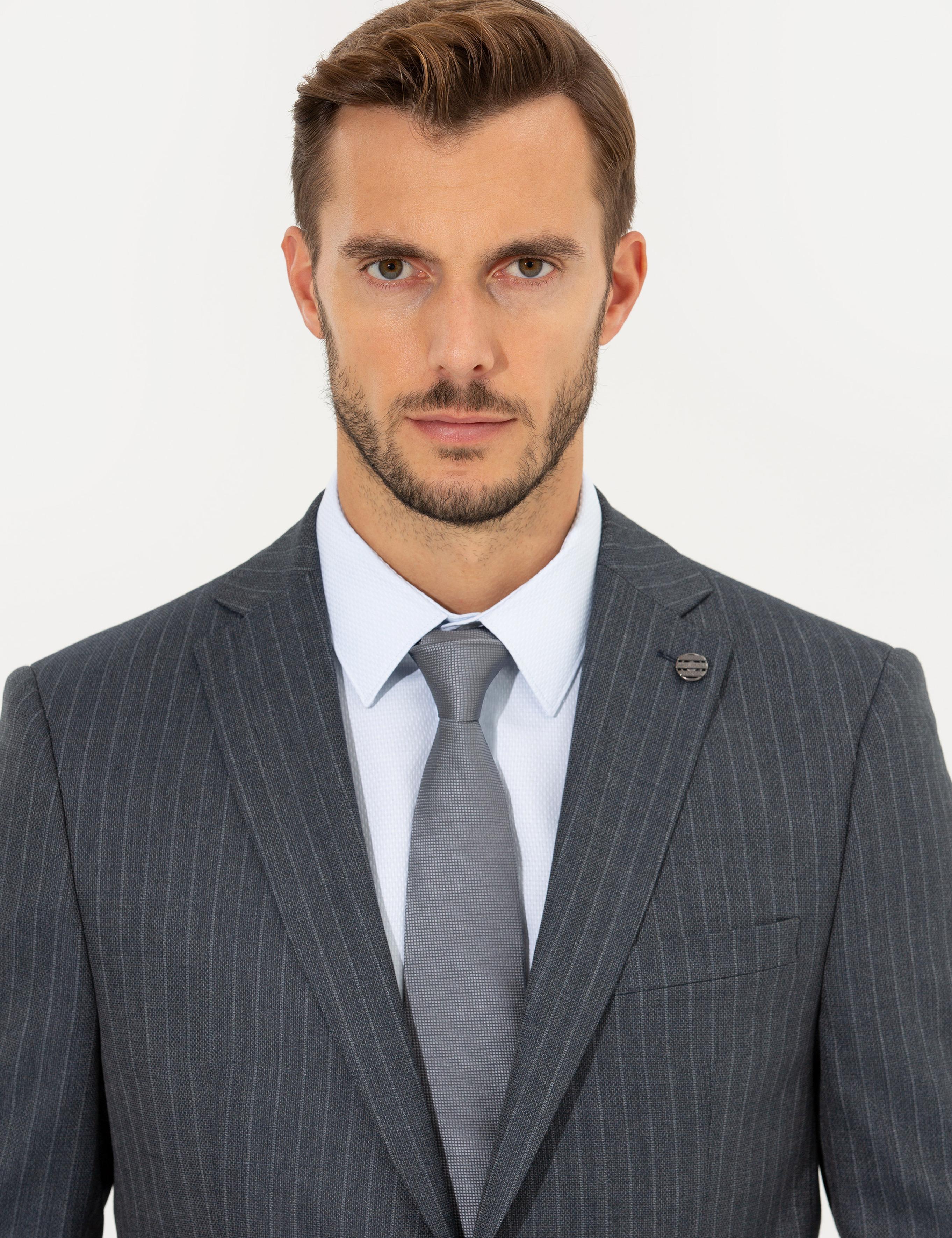 Koyu Mavi Slim Fit Takım Elbise
