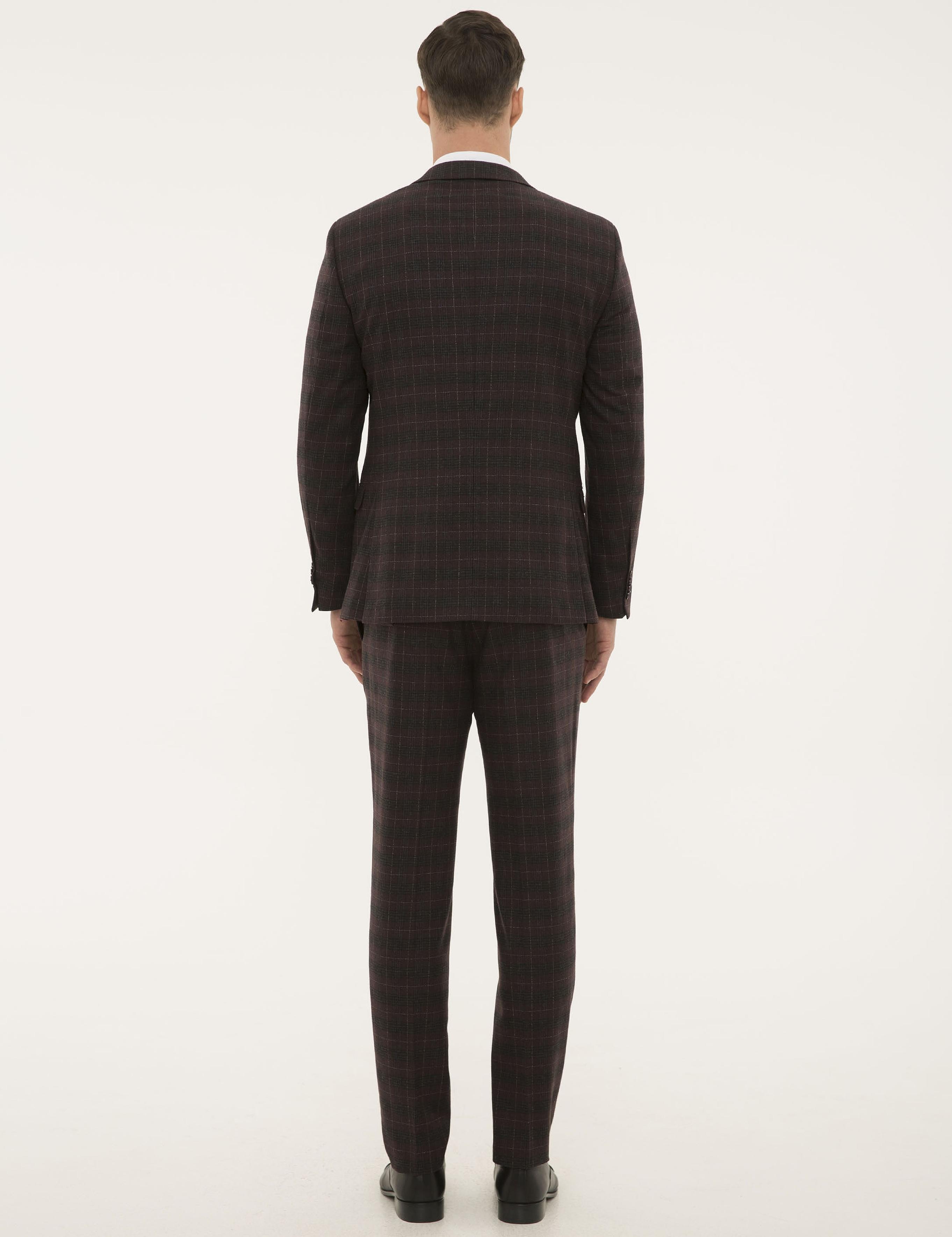 Bordo Ex. Slim Fit Takım Elbise